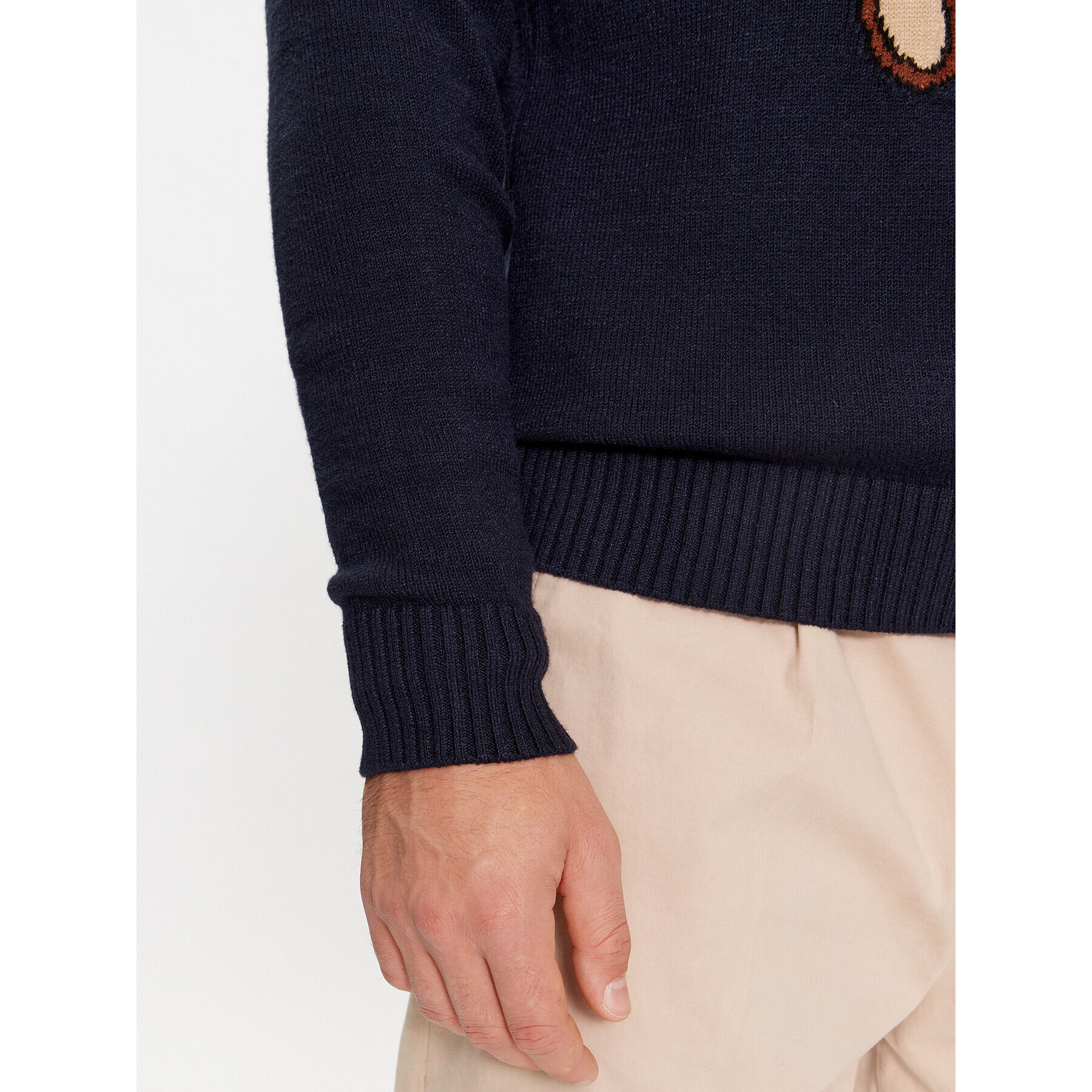 Guess Пуловер M4RR35 Z2ZK2 Тъмносин Regular Fit - Pepit.bg
