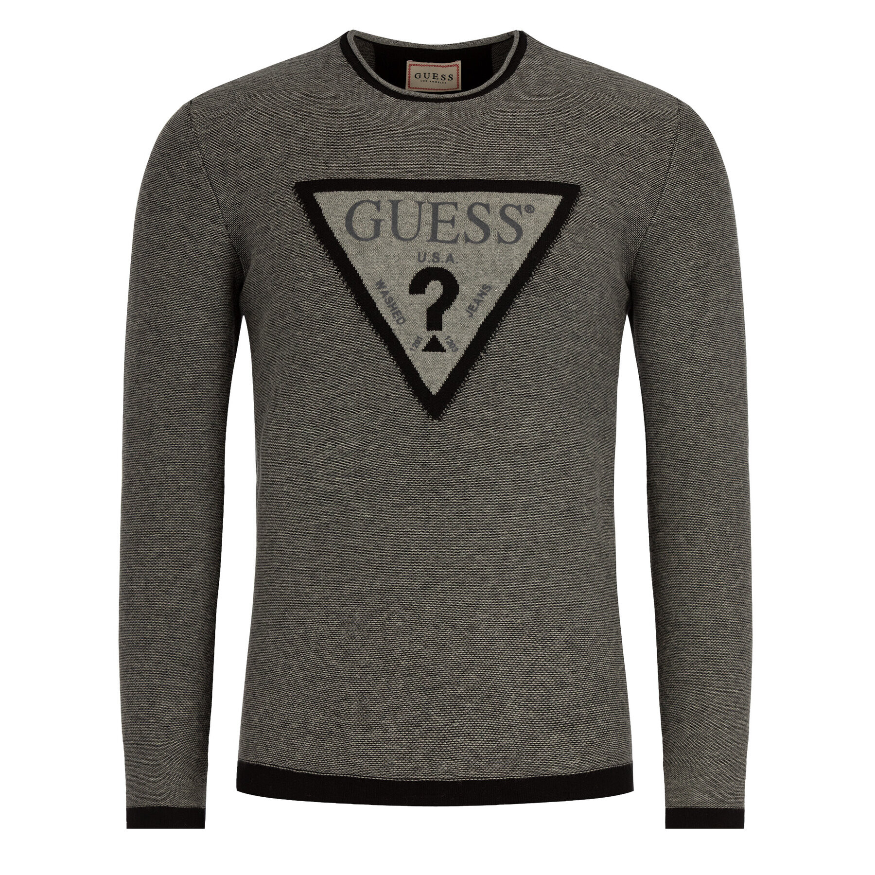 Guess Пуловер M93R33 Z1M40 Сив Regular Fit - Pepit.bg