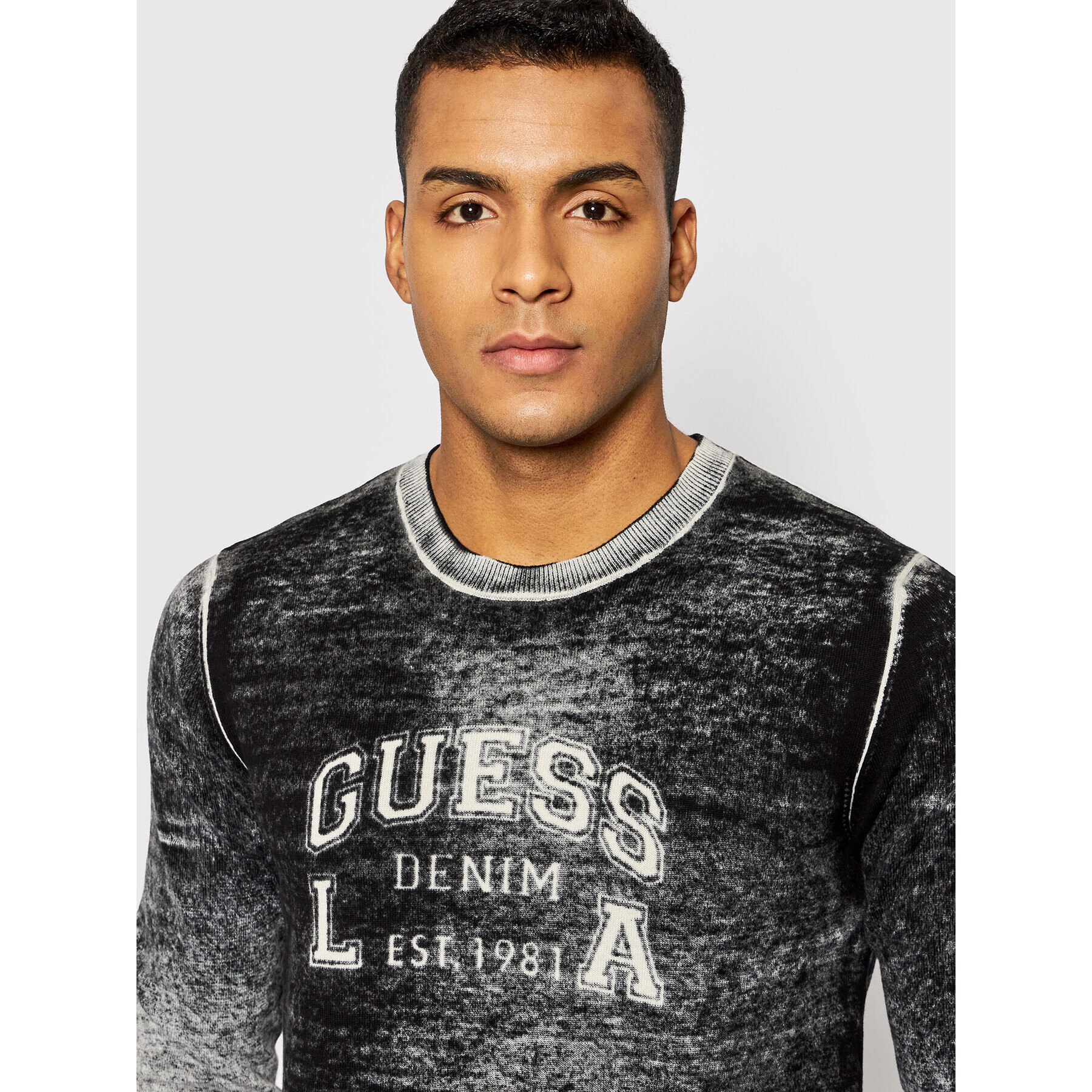 Guess Пуловер Mason Logo M2RR06 Z2Y61 Сив Regular Fit - Pepit.bg