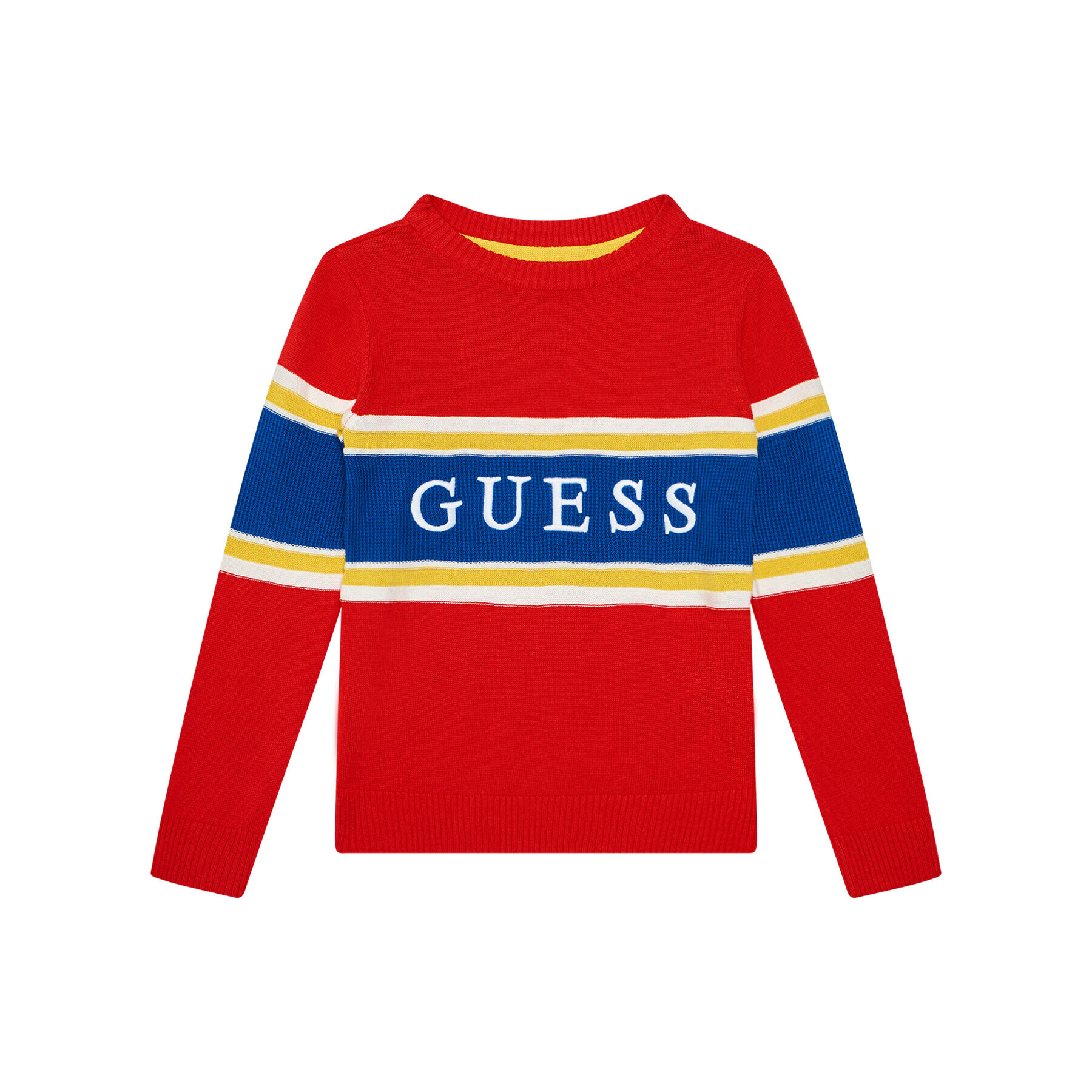 Guess Пуловер N1YR00 Z2S40 Червен Regular Fit - Pepit.bg