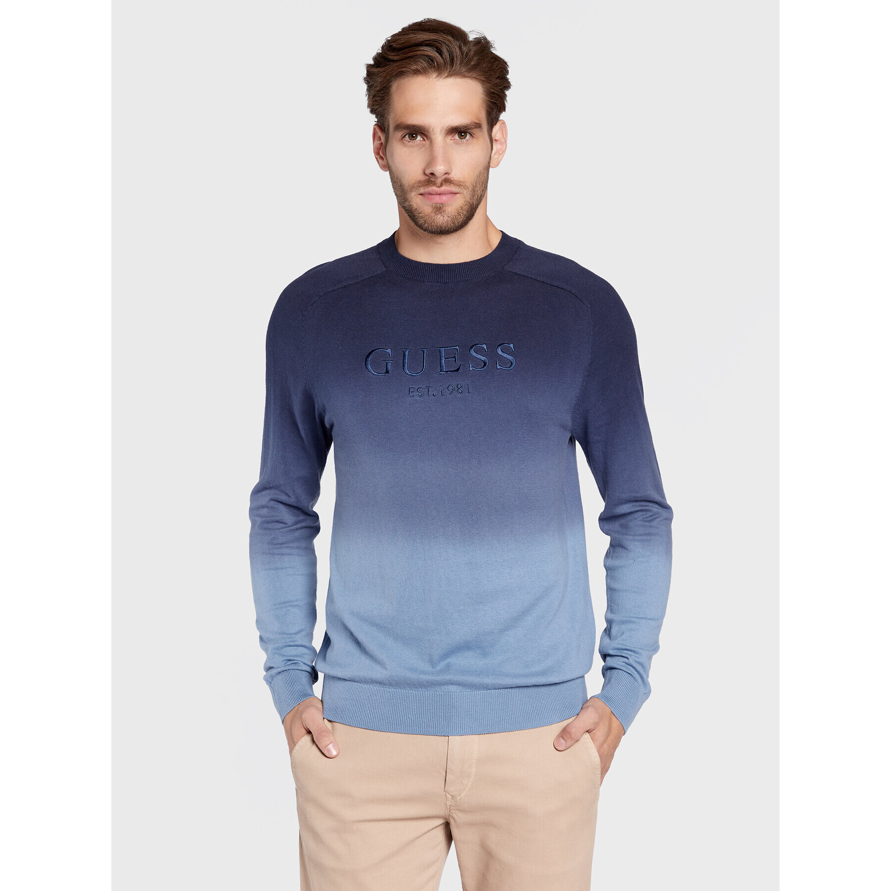 Guess Пуловер Pace M2BR18 Z3190 Тъмносин Regular Fit - Pepit.bg
