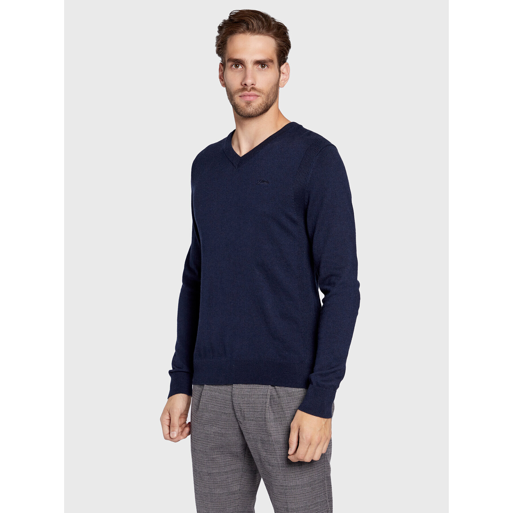 Guess Пуловер Parris M2BR06 Z3142 Тъмносин Regular Fit - Pepit.bg