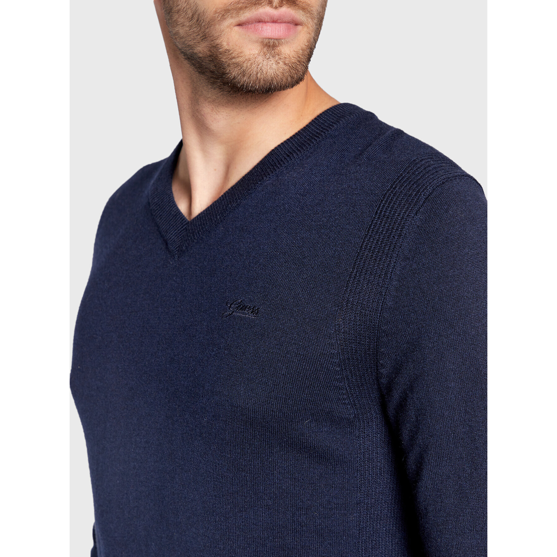 Guess Пуловер Parris M2BR06 Z3142 Тъмносин Regular Fit - Pepit.bg