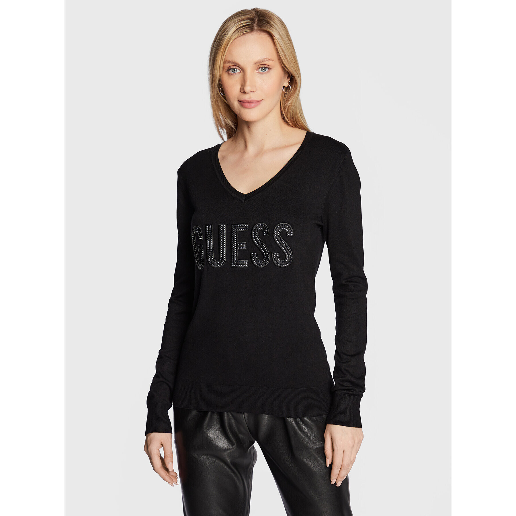 Guess Пуловер Pascale W2BR52 Z2NQ2 Черен Regular Fit - Pepit.bg