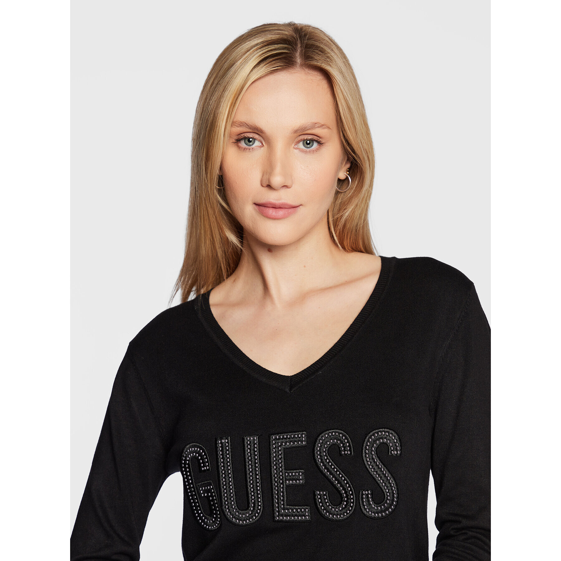 Guess Пуловер Pascale W2BR52 Z2NQ2 Черен Regular Fit - Pepit.bg