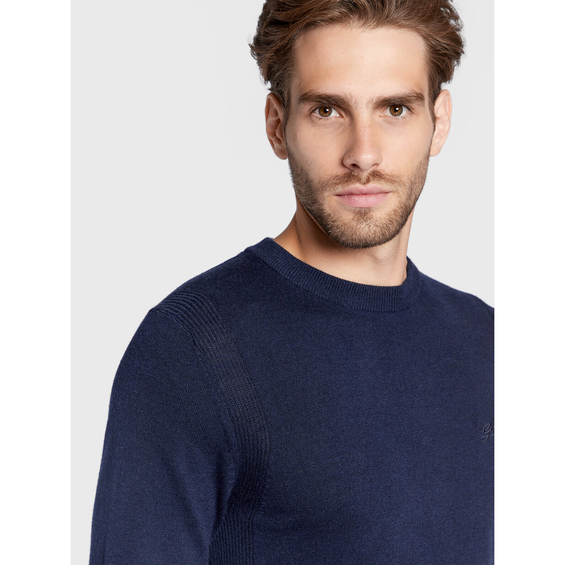Guess Пуловер Patton M2BR04 Z3142 Тъмносин Regular Fit - Pepit.bg