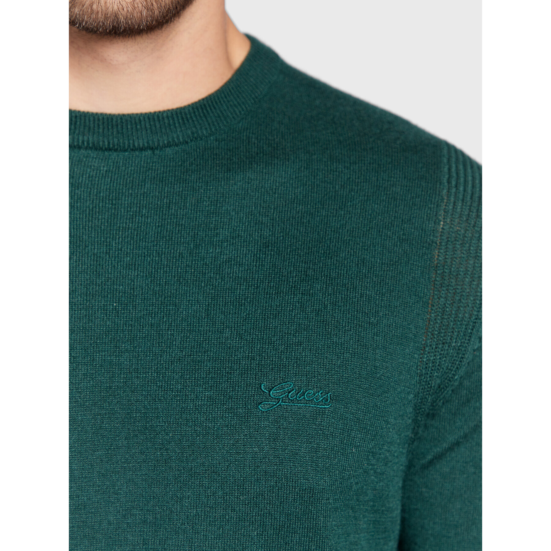 Guess Пуловер Patton M2BR04 Z3142 Зелен Regular Fit - Pepit.bg