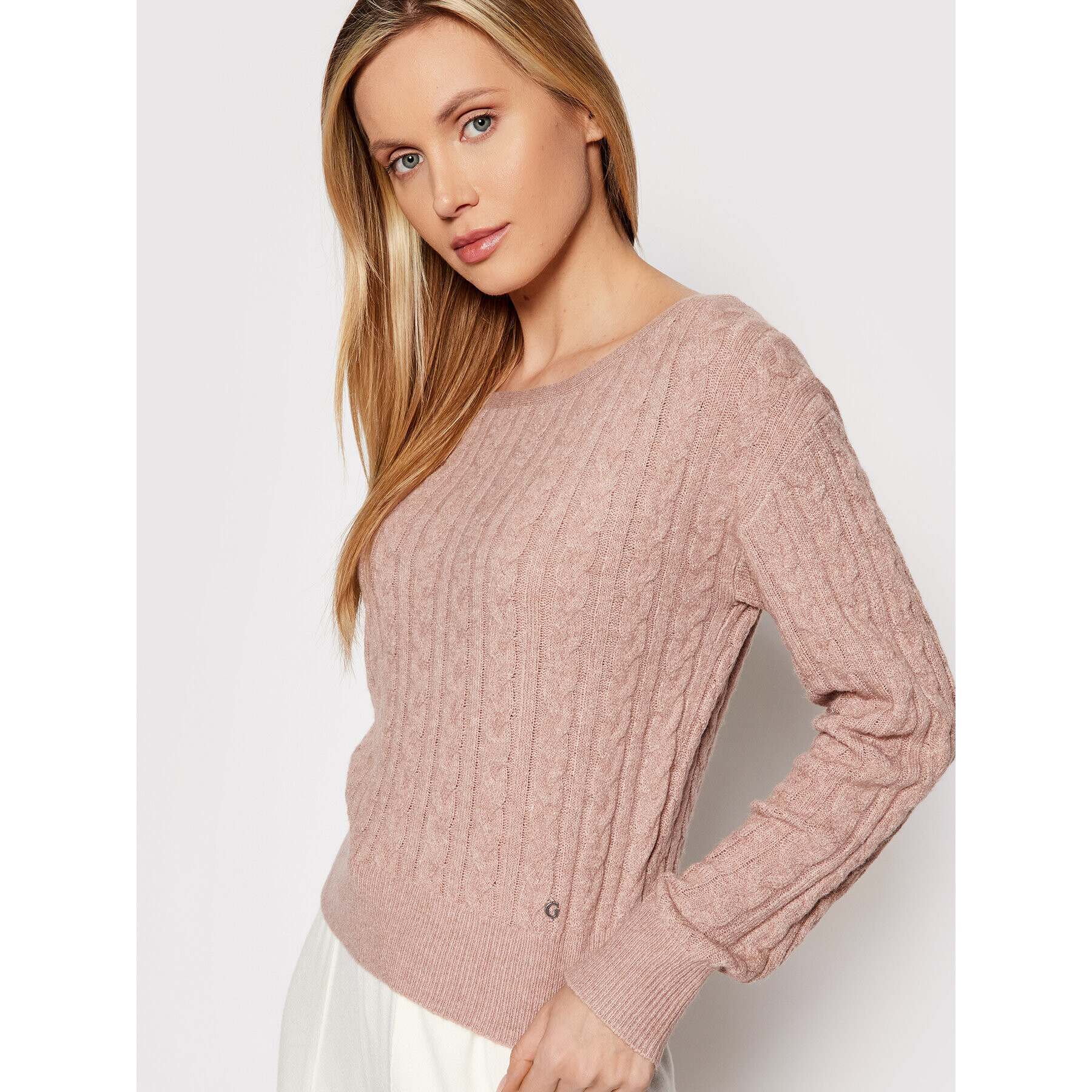 Guess Пуловер Tanya W1BR06 Z2QA0 Розов Regular Fit - Pepit.bg