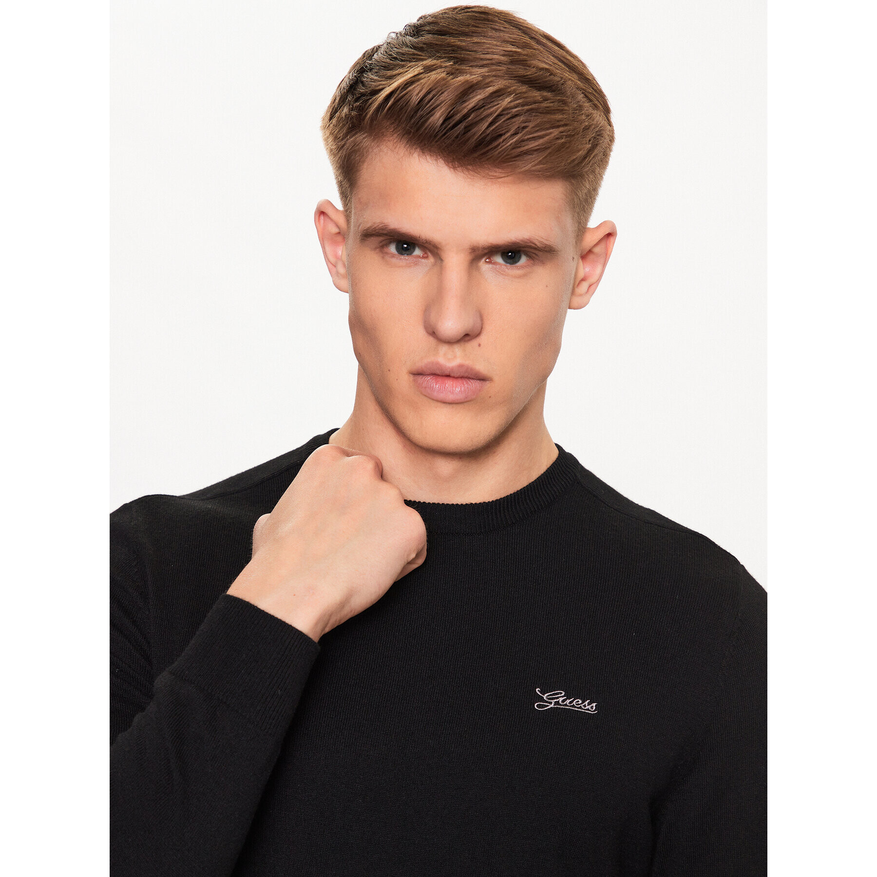 Guess Пуловер Valentine M3YR00 Z3052 Черен Regular Fit - Pepit.bg