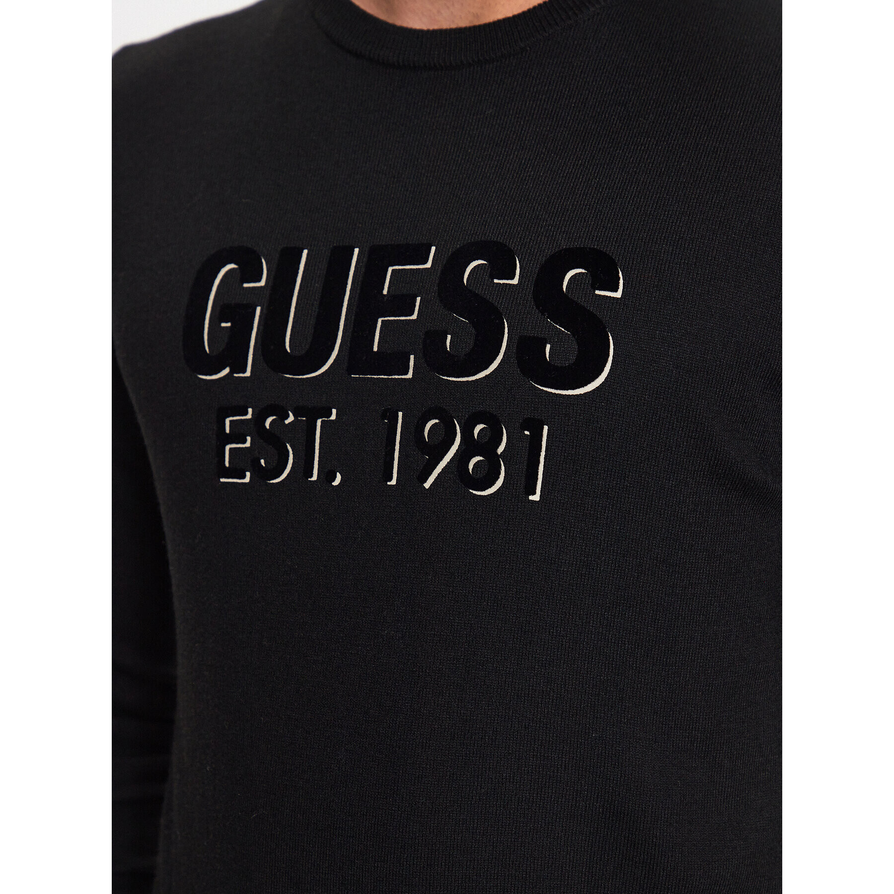 Guess Пуловер Virgil M3YR03 Z3052 Черен Regular Fit - Pepit.bg