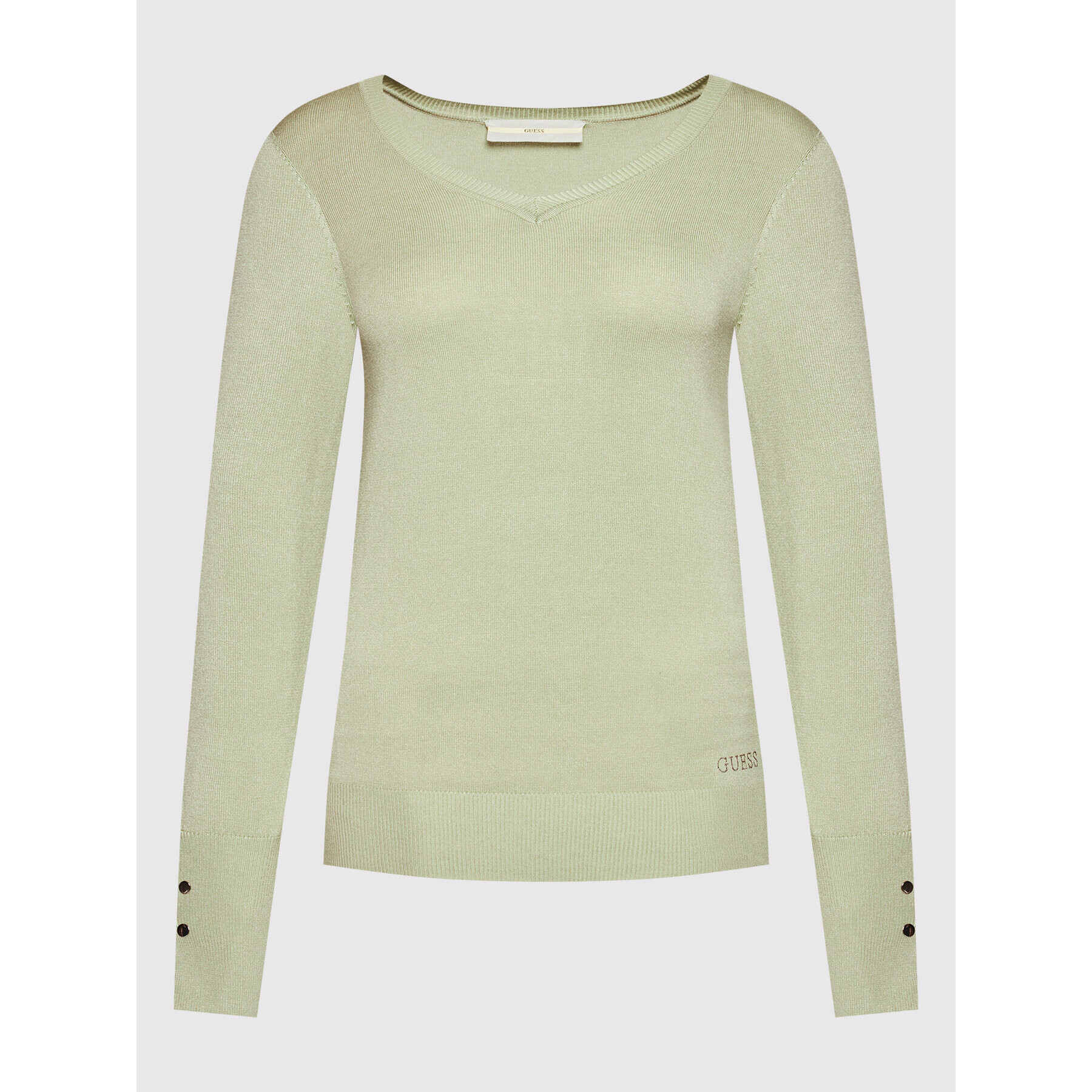 Guess Пуловер Gena W1YR03 Z2V60 Зелен Slim Fit - Pepit.bg