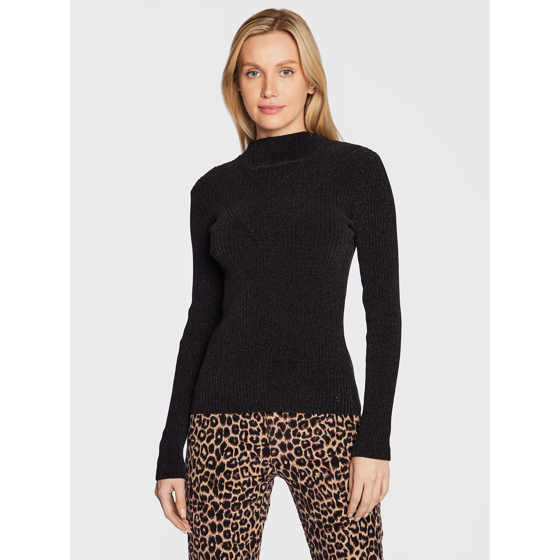 Guess Пуловер W2BR13 Z3132 Черен Slim Fit - Pepit.bg