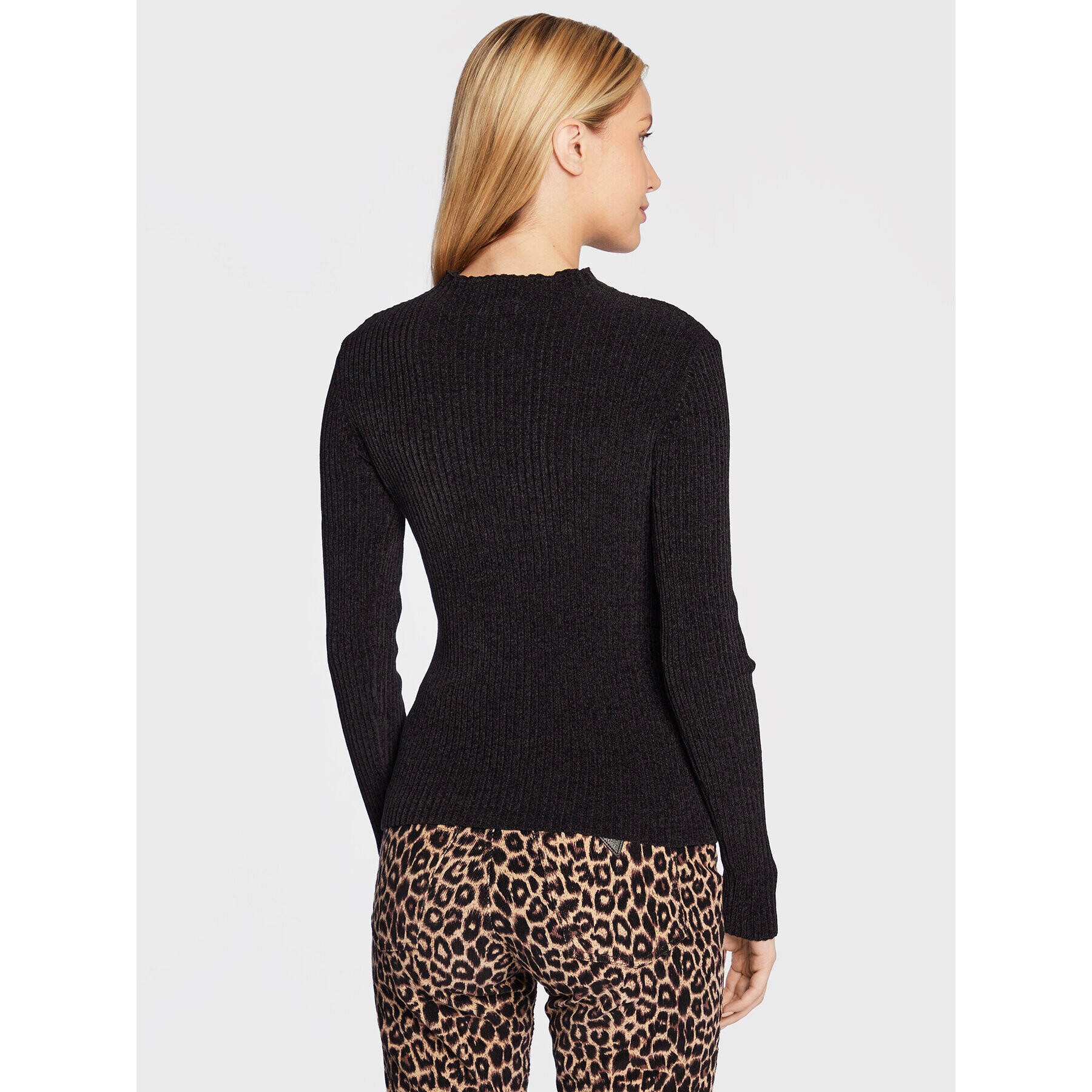 Guess Пуловер W2BR13 Z3132 Черен Slim Fit - Pepit.bg