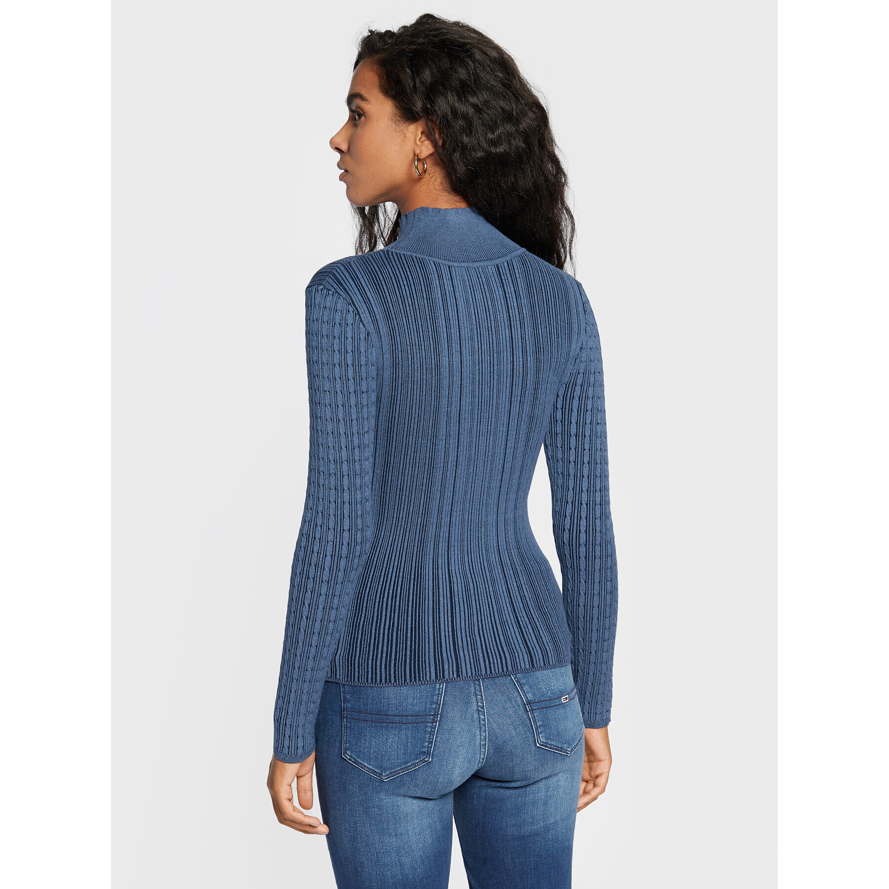 Guess Пуловер W2BR56 Z30I2 Син Slim Fit - Pepit.bg