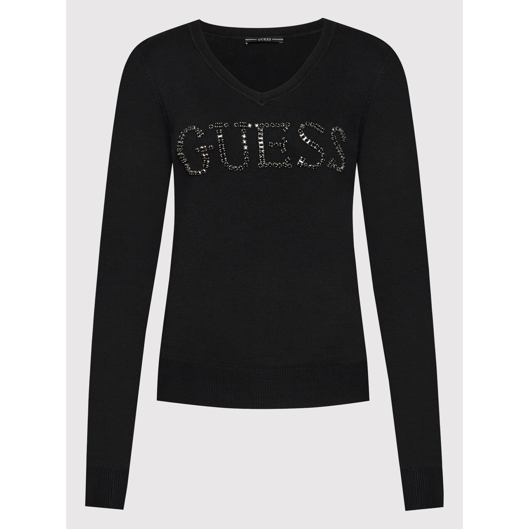 Guess Пуловер W2RR21 Z2NQ0 Черен Slim Fit - Pepit.bg