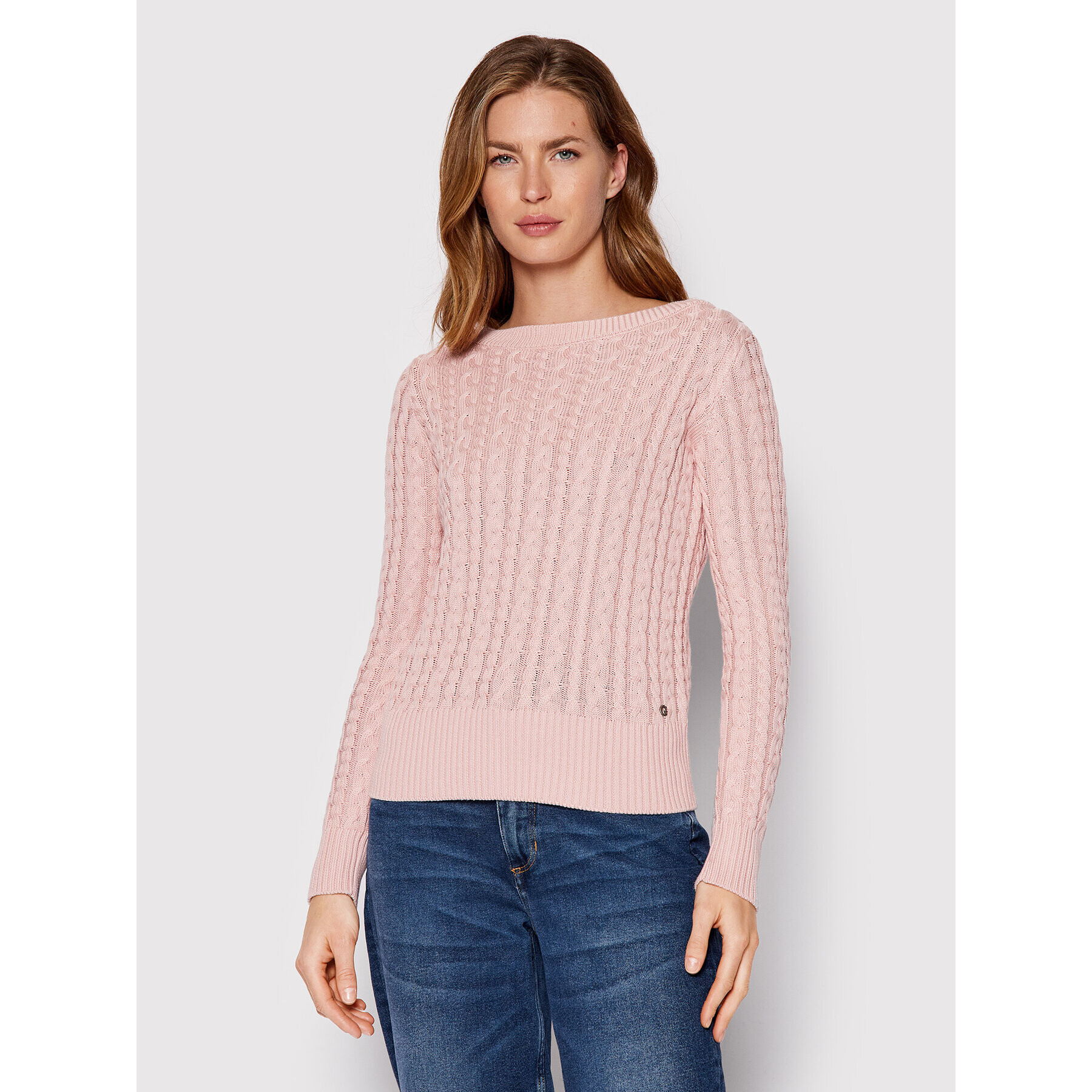 Guess Пуловер W2YR11 Z2Y41 Розов Regular Fit - Pepit.bg