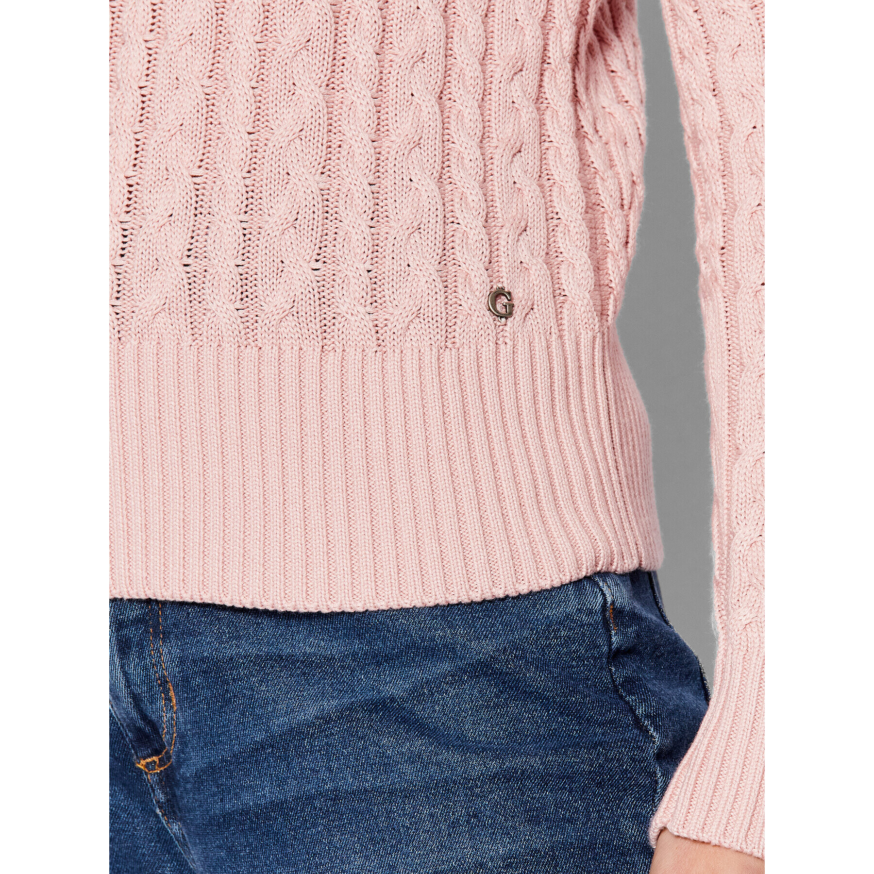 Guess Пуловер W2YR11 Z2Y41 Розов Regular Fit - Pepit.bg