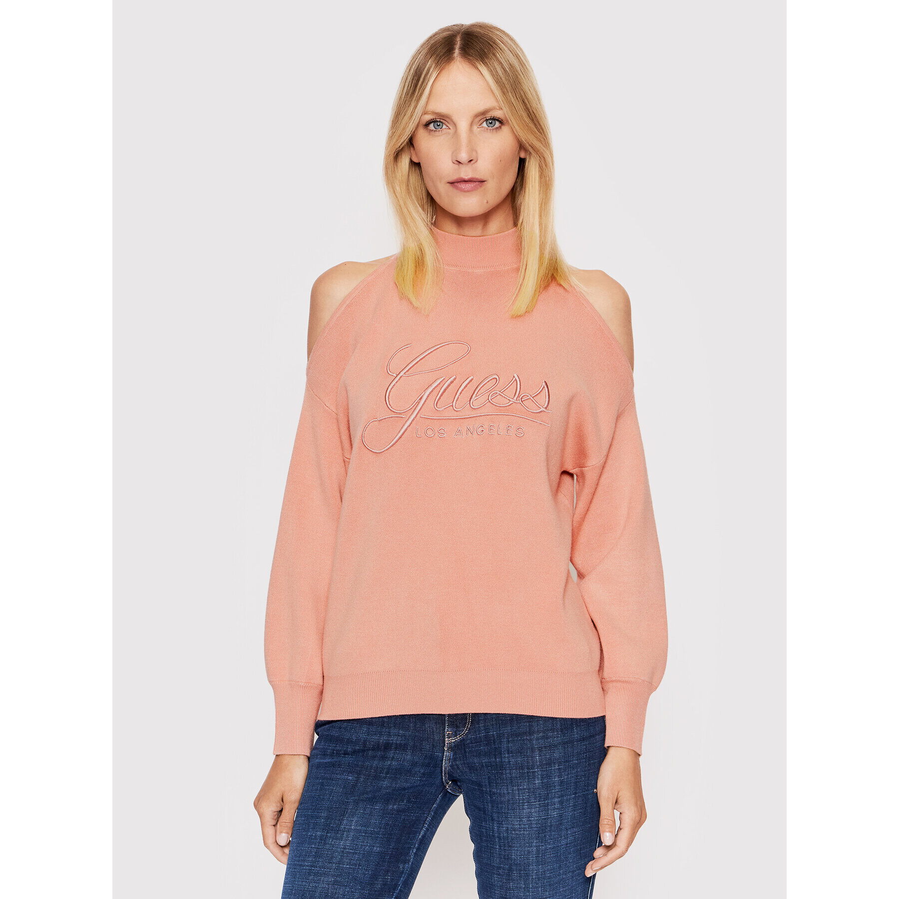 Guess Пуловер W2YR25 Z26I0 Розов Regular Fit - Pepit.bg