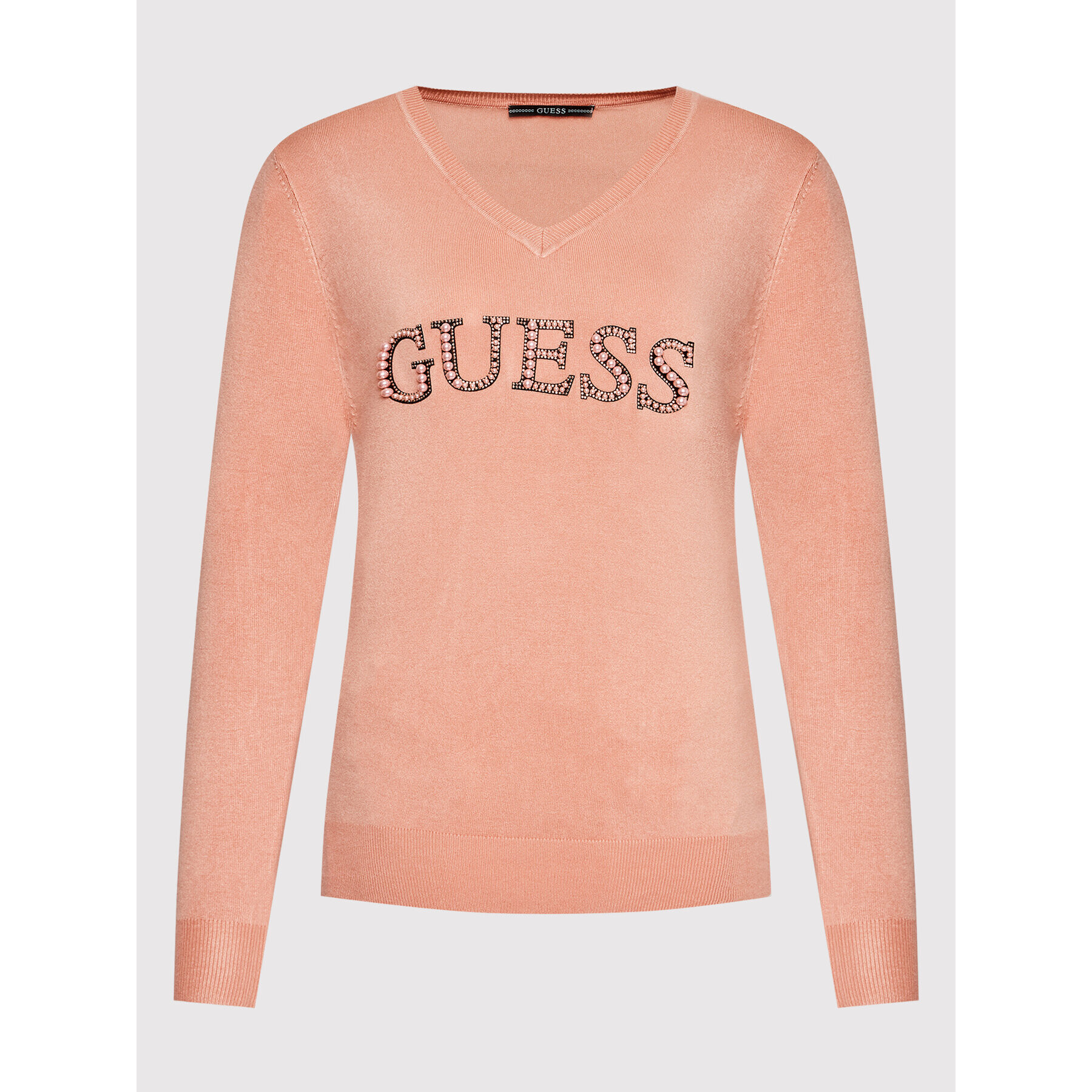 Guess Пуловер W2YR26 Z2NQ0 Розов Regular Fit - Pepit.bg