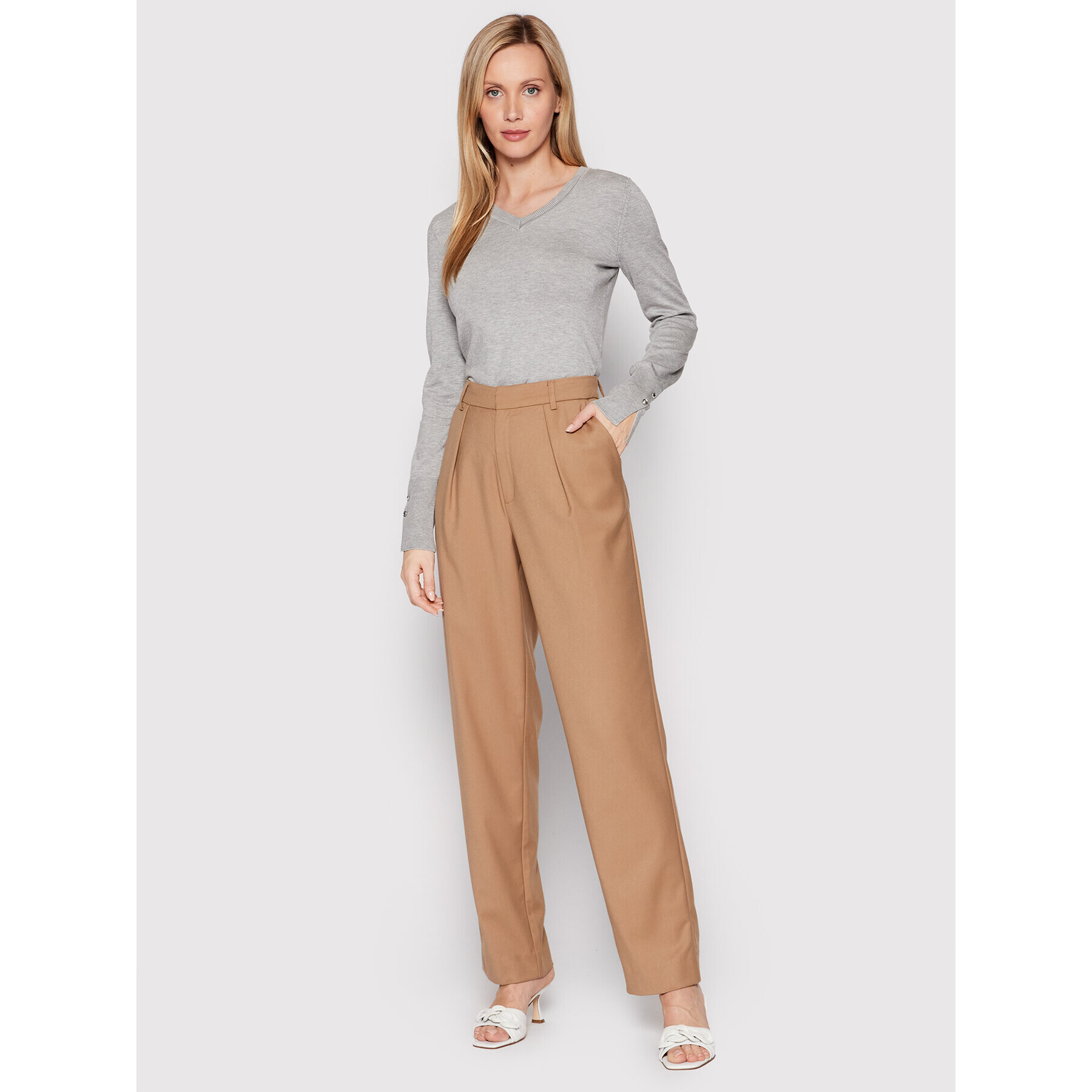 Guess Пуловер W2YR31 Z2V62 Сив Regular Fit - Pepit.bg