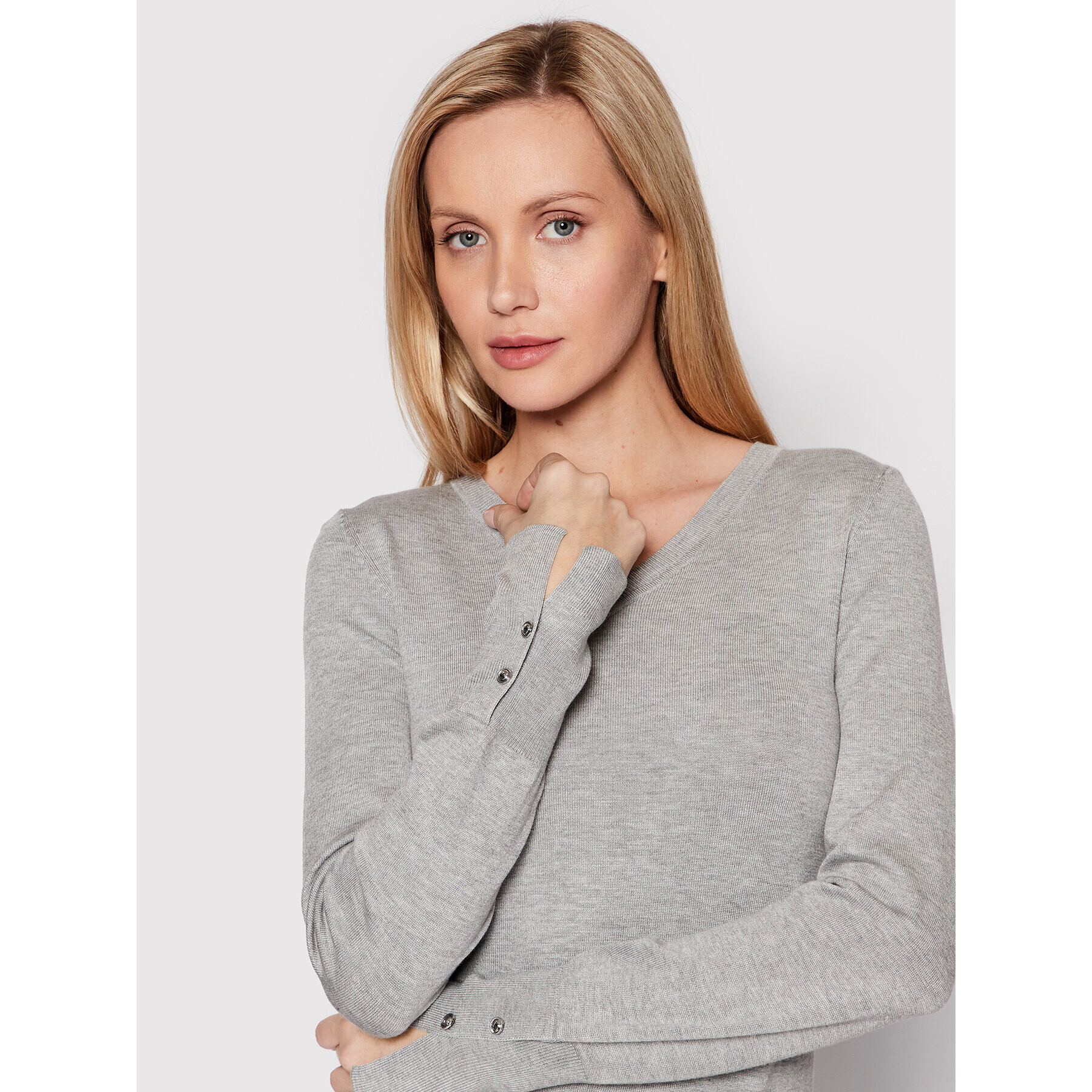 Guess Пуловер W2YR31 Z2V62 Сив Regular Fit - Pepit.bg
