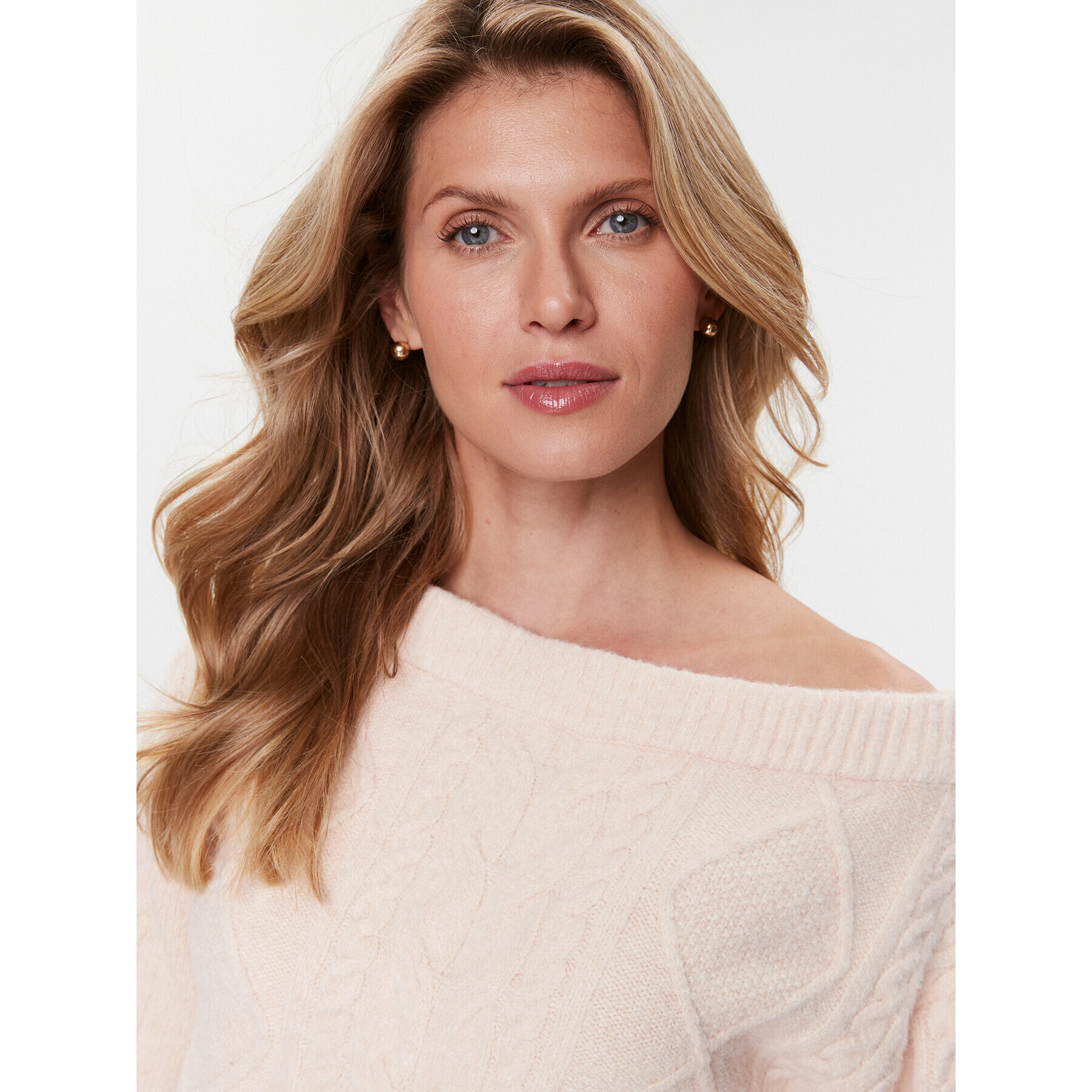 Guess Пуловер W3BR16 Z2YZ2 Розов Regular Fit - Pepit.bg