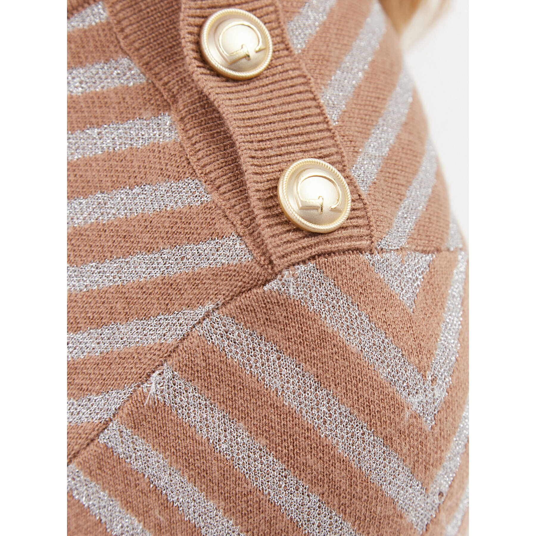 Guess Пуловер W3BR26 Z3AE0 Бежов Slim Fit - Pepit.bg