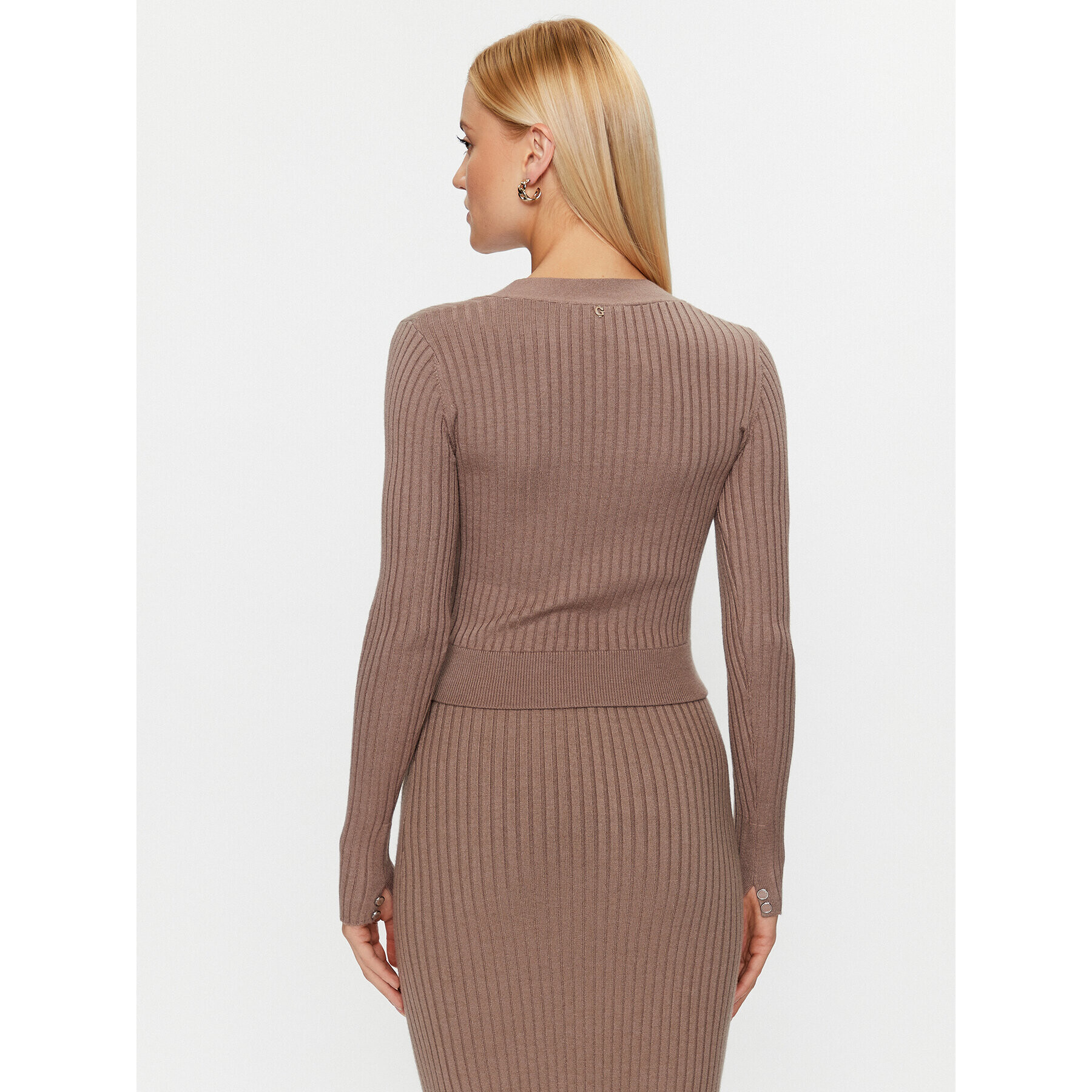 Guess Пуловер W3BR29 Z2V42 Бежов Slim Fit - Pepit.bg