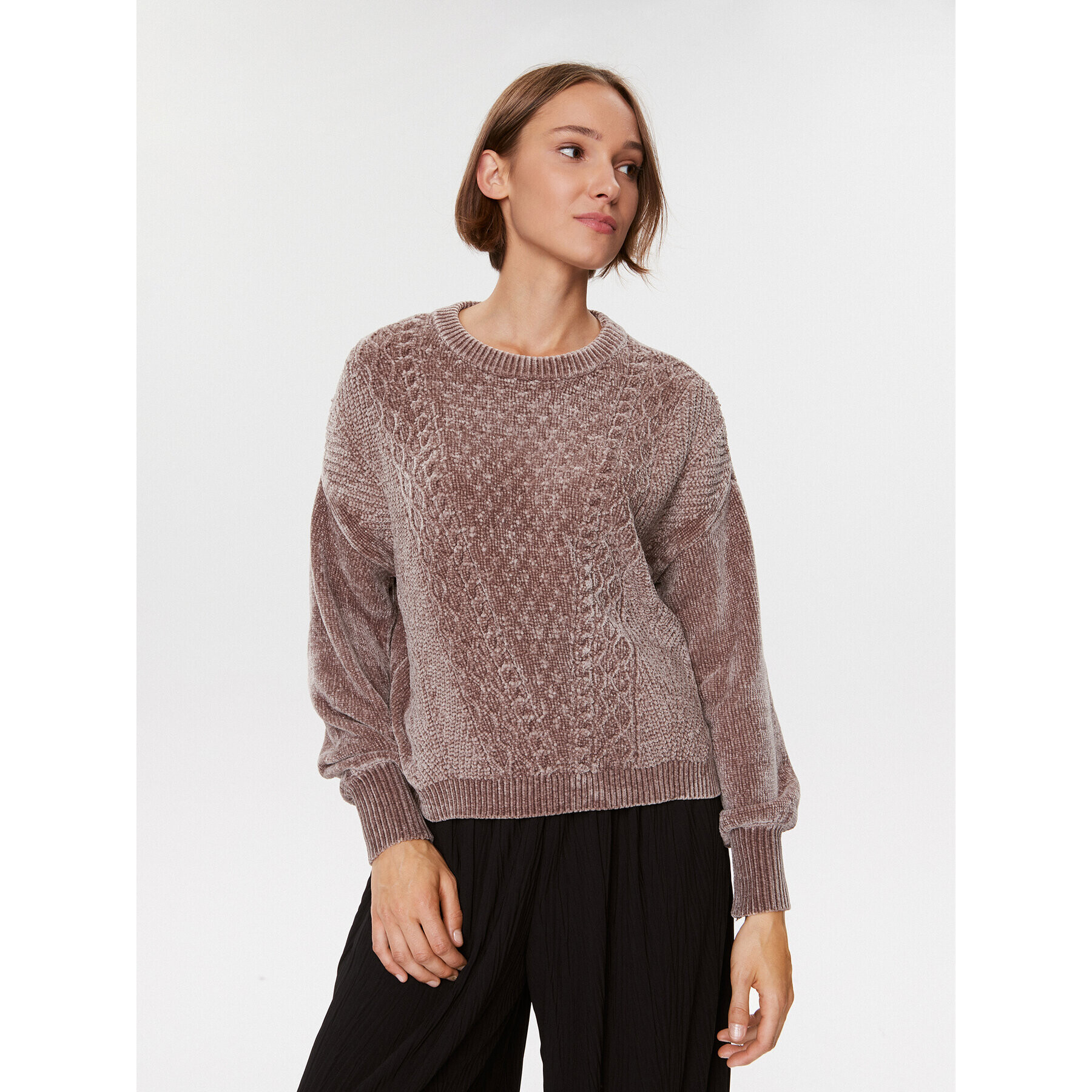 Guess Пуловер W3BR65 Z3BB0 Бежов Regular Fit - Pepit.bg