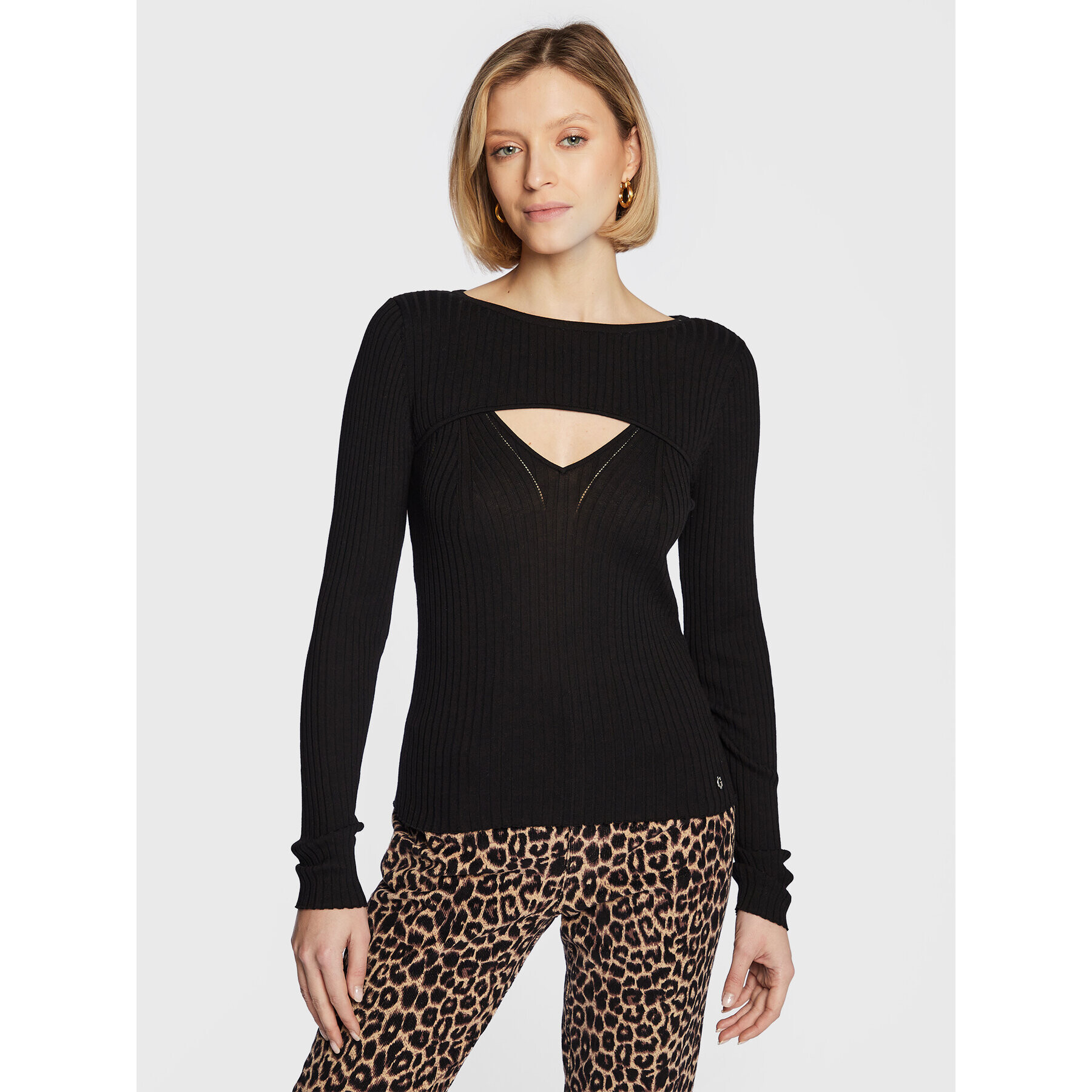 Guess Пуловер W3RR32 Z30L1 Черен Slim Fit - Pepit.bg