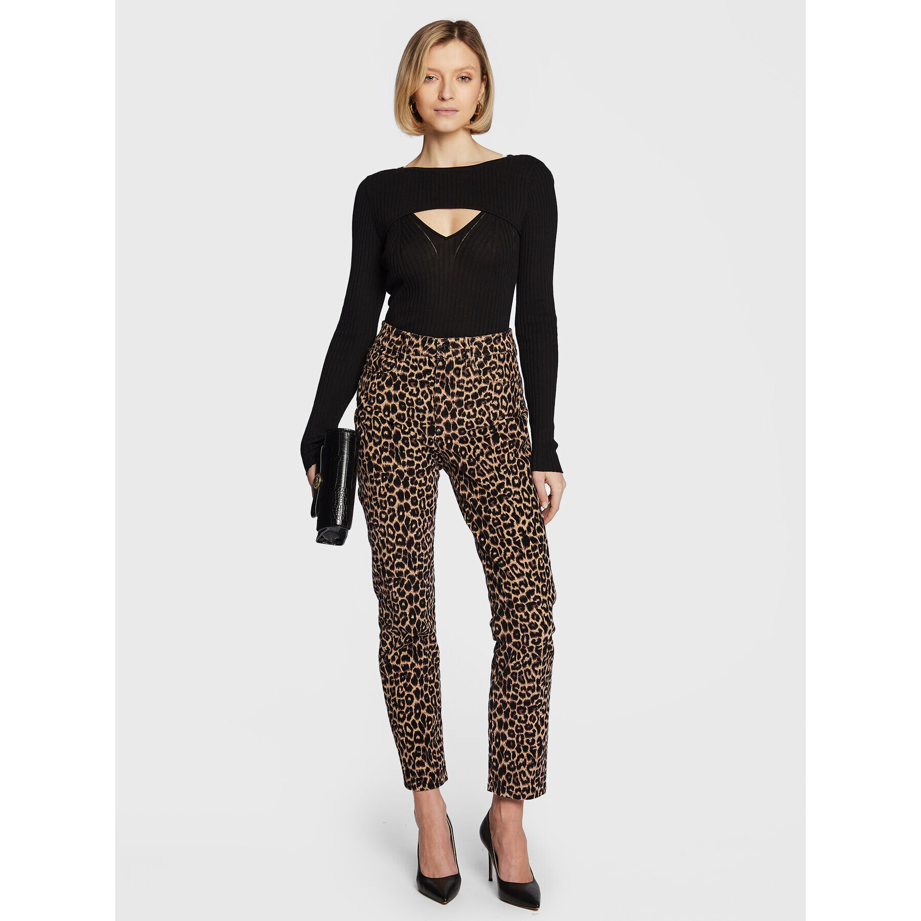 Guess Пуловер W3RR32 Z30L1 Черен Slim Fit - Pepit.bg