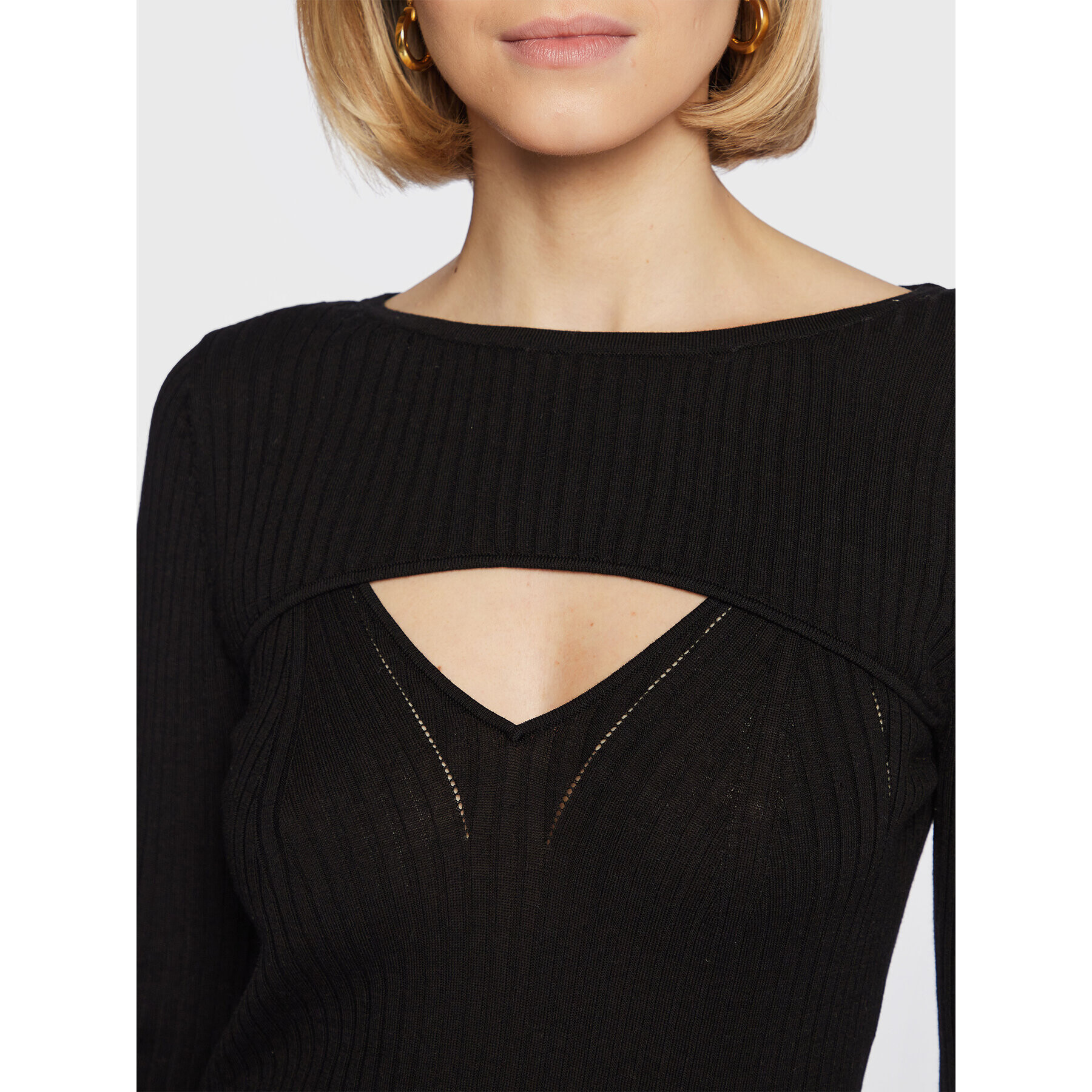 Guess Пуловер W3RR32 Z30L1 Черен Slim Fit - Pepit.bg