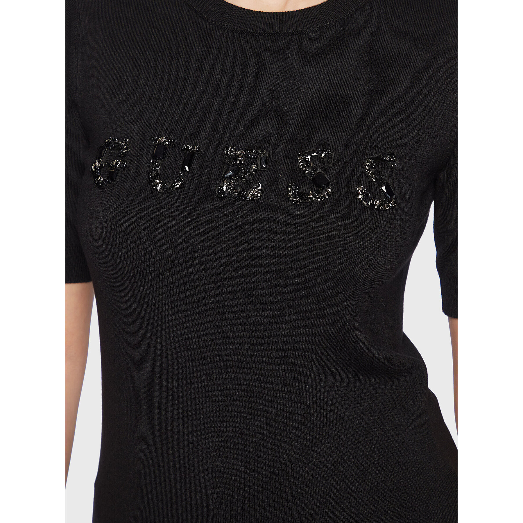 Guess Пуловер W3RR46 Z2NQ2 Черен Slim Fit - Pepit.bg