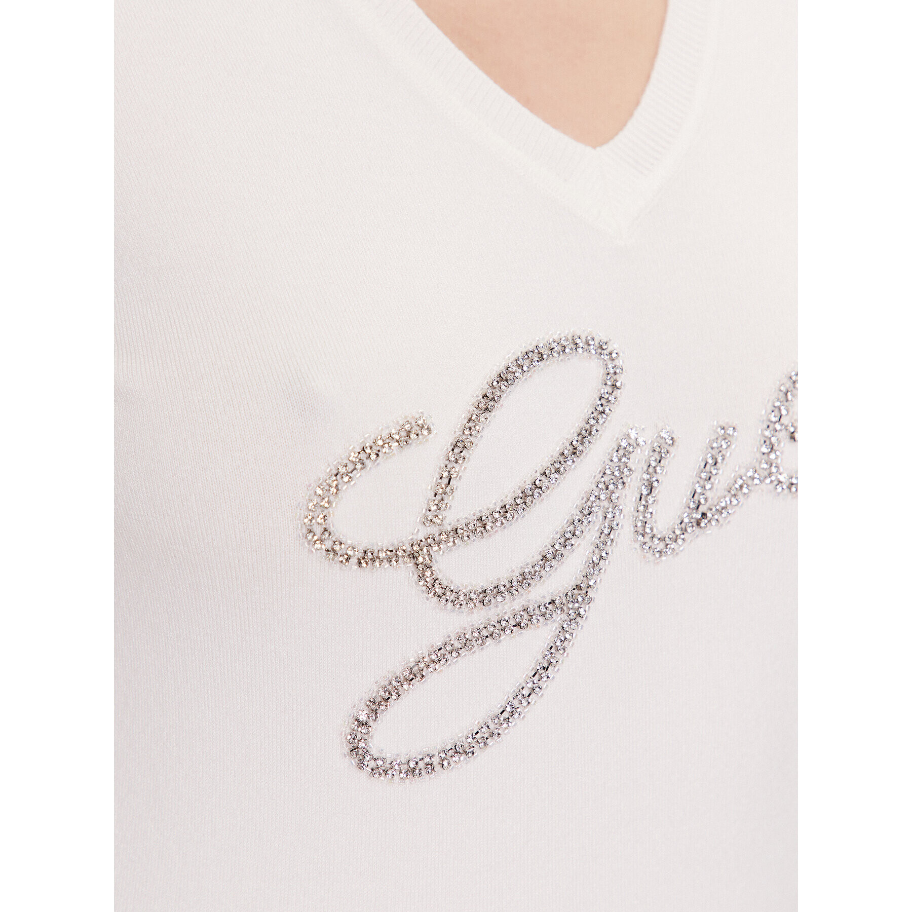 Guess Пуловер W3YR21 Z2NQ2 Екрю Slim Fit - Pepit.bg