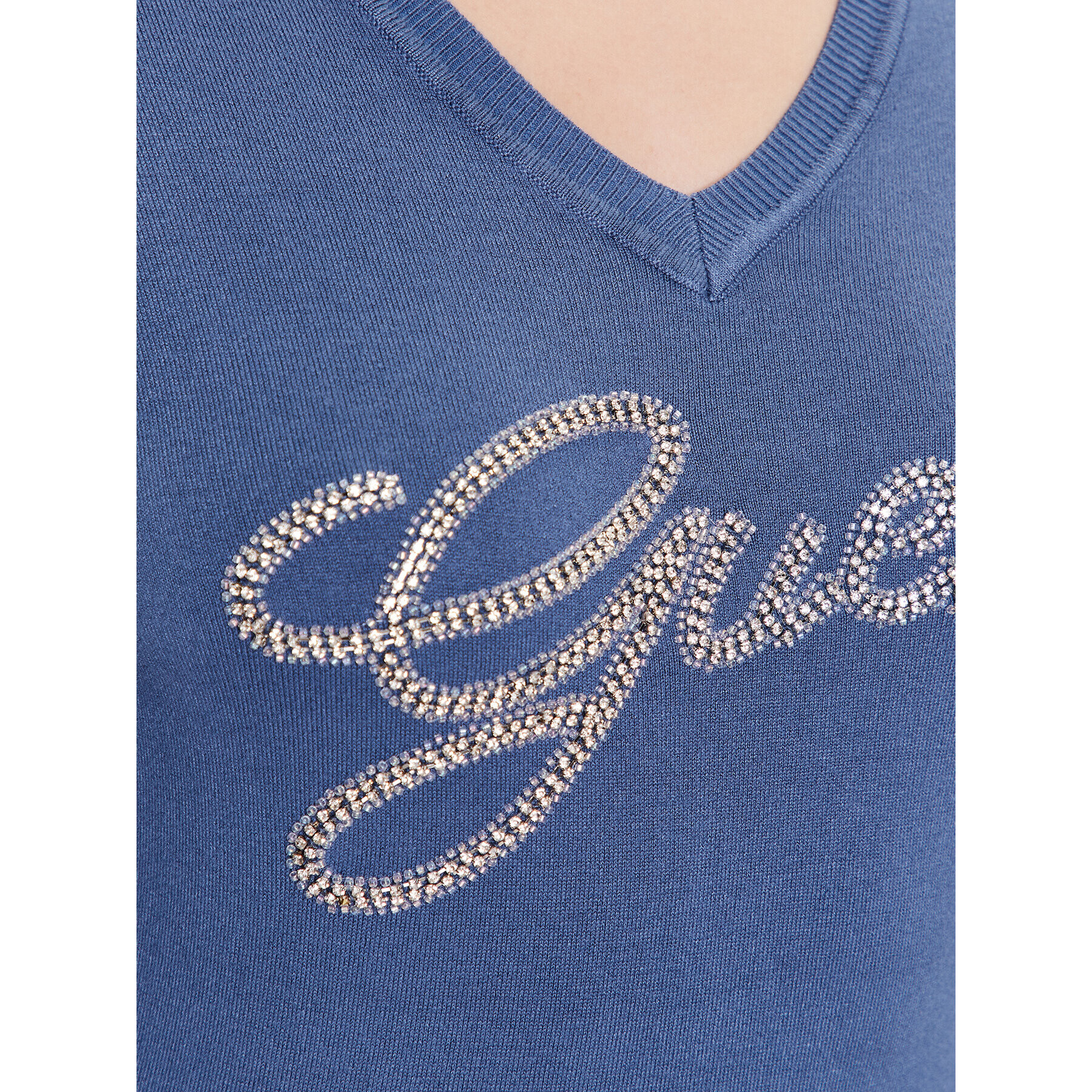 Guess Пуловер W3YR21 Z2NQ2 Син Slim Fit - Pepit.bg