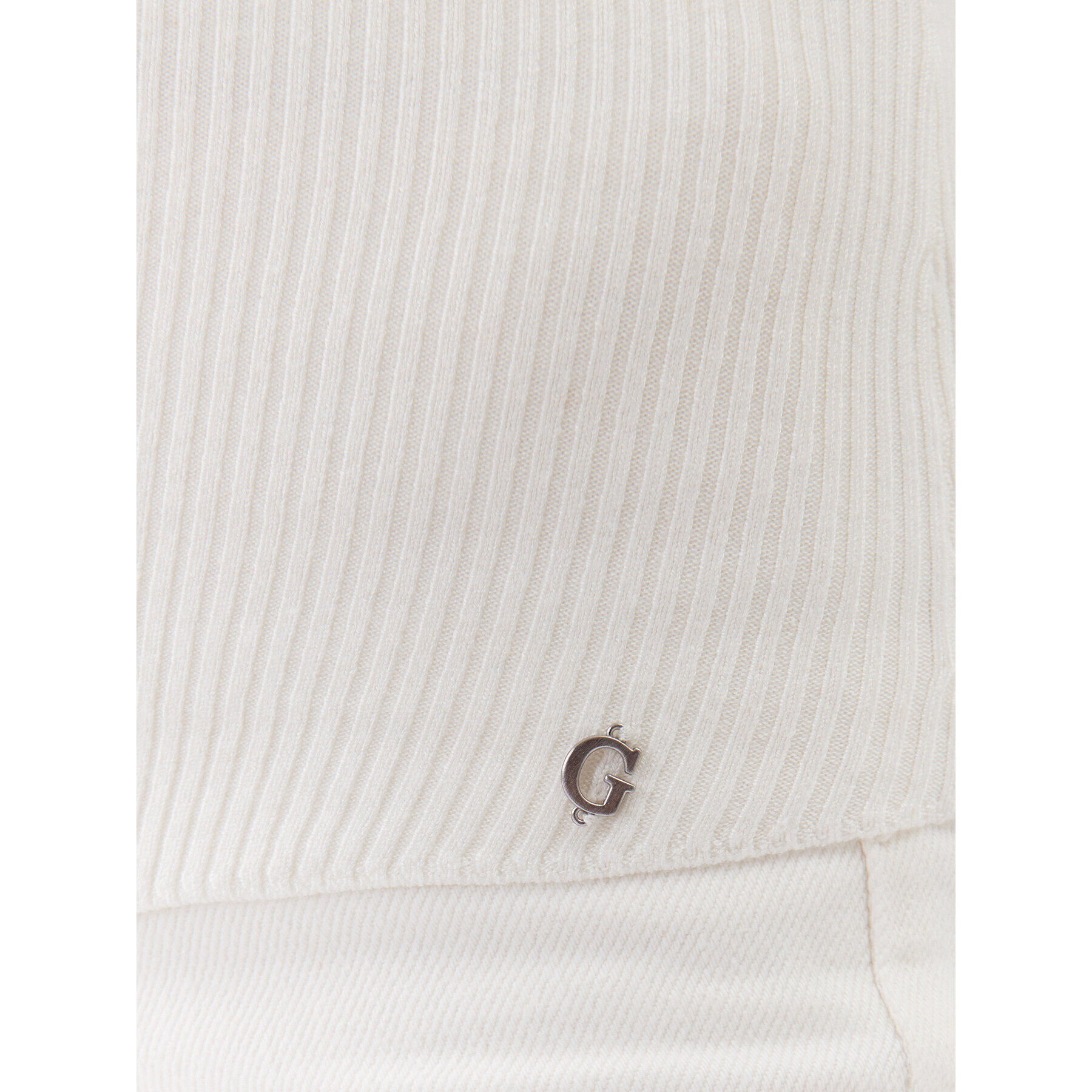 Guess Пуловер W3YR25 Z37J2 Екрю Slim Fit - Pepit.bg