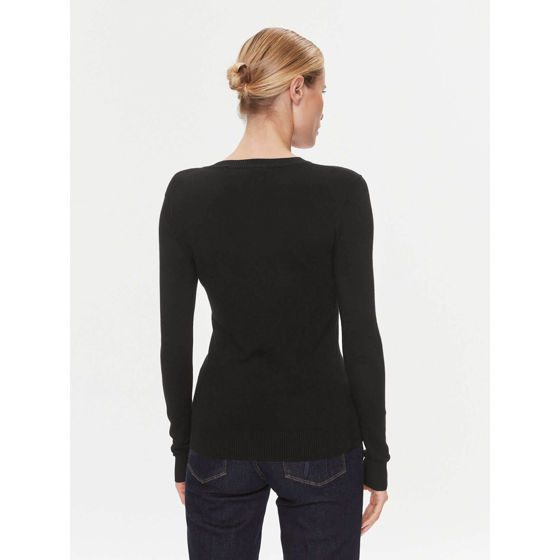 Guess Пуловер W4RR53 Z2NQ2 Черен Slim Fit - Pepit.bg