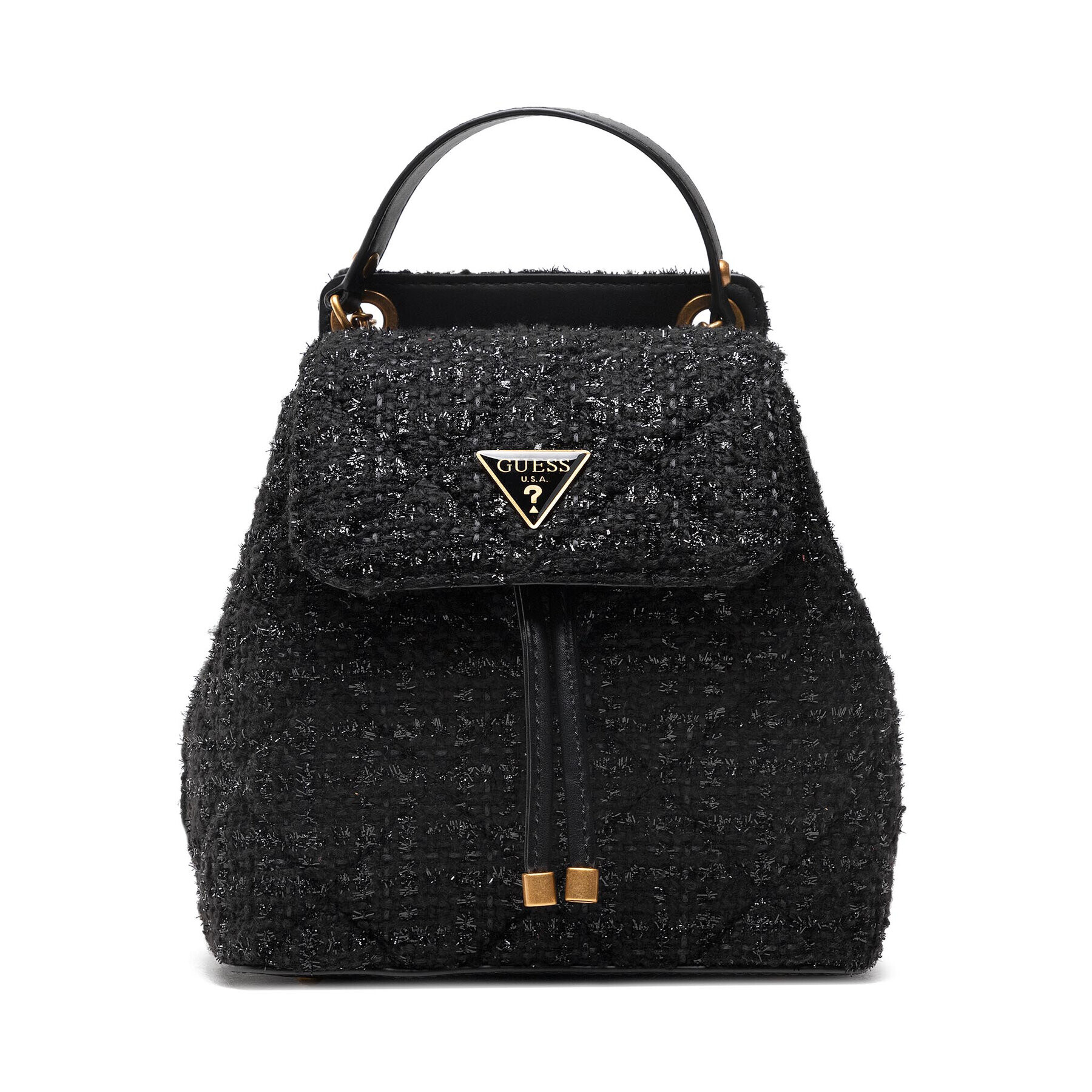 Guess Раница Cessily Flap Backpack HWTA76 79310 Черен - Pepit.bg