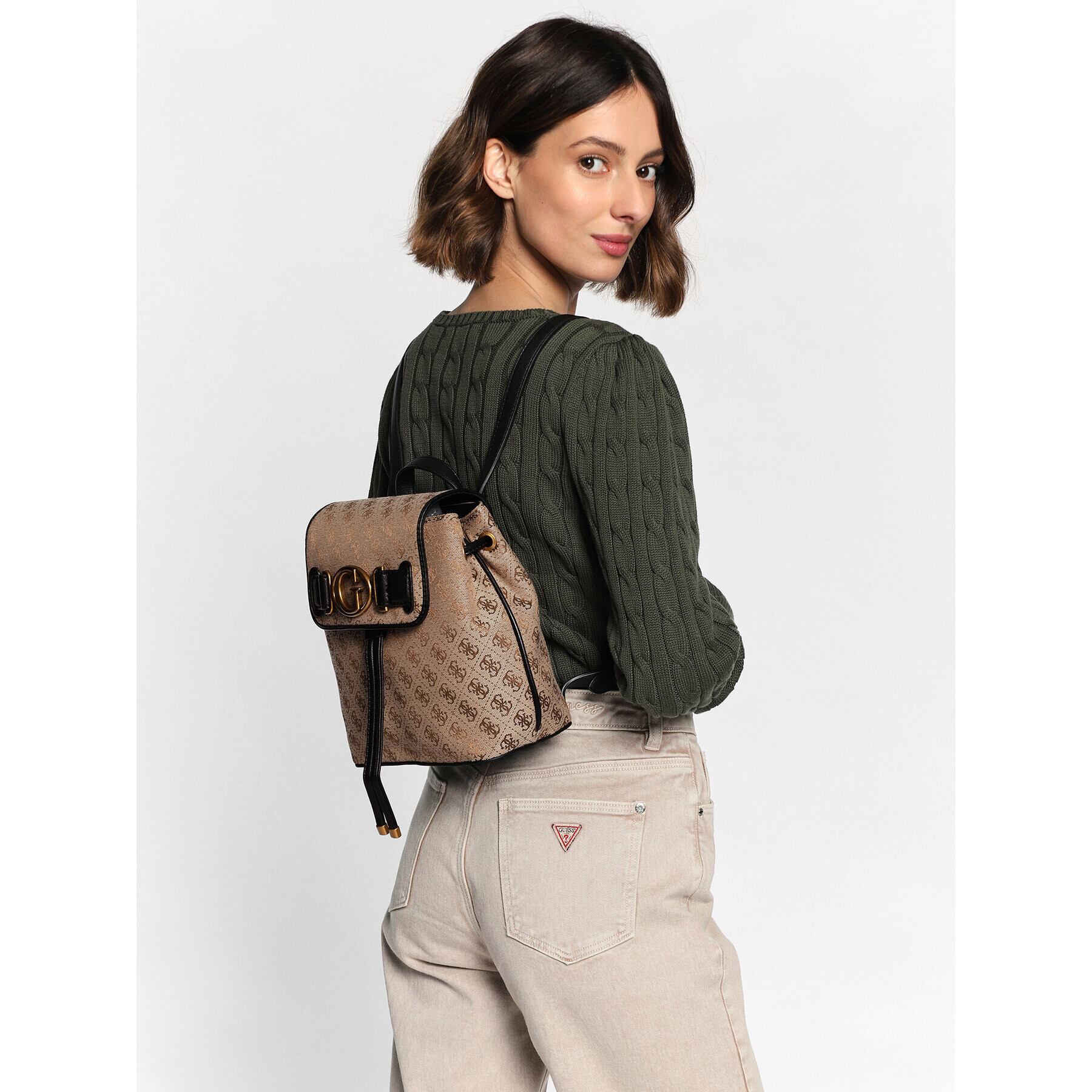 Guess Раница Aviana (JB) HWJB84 14320 Кафяв - Pepit.bg