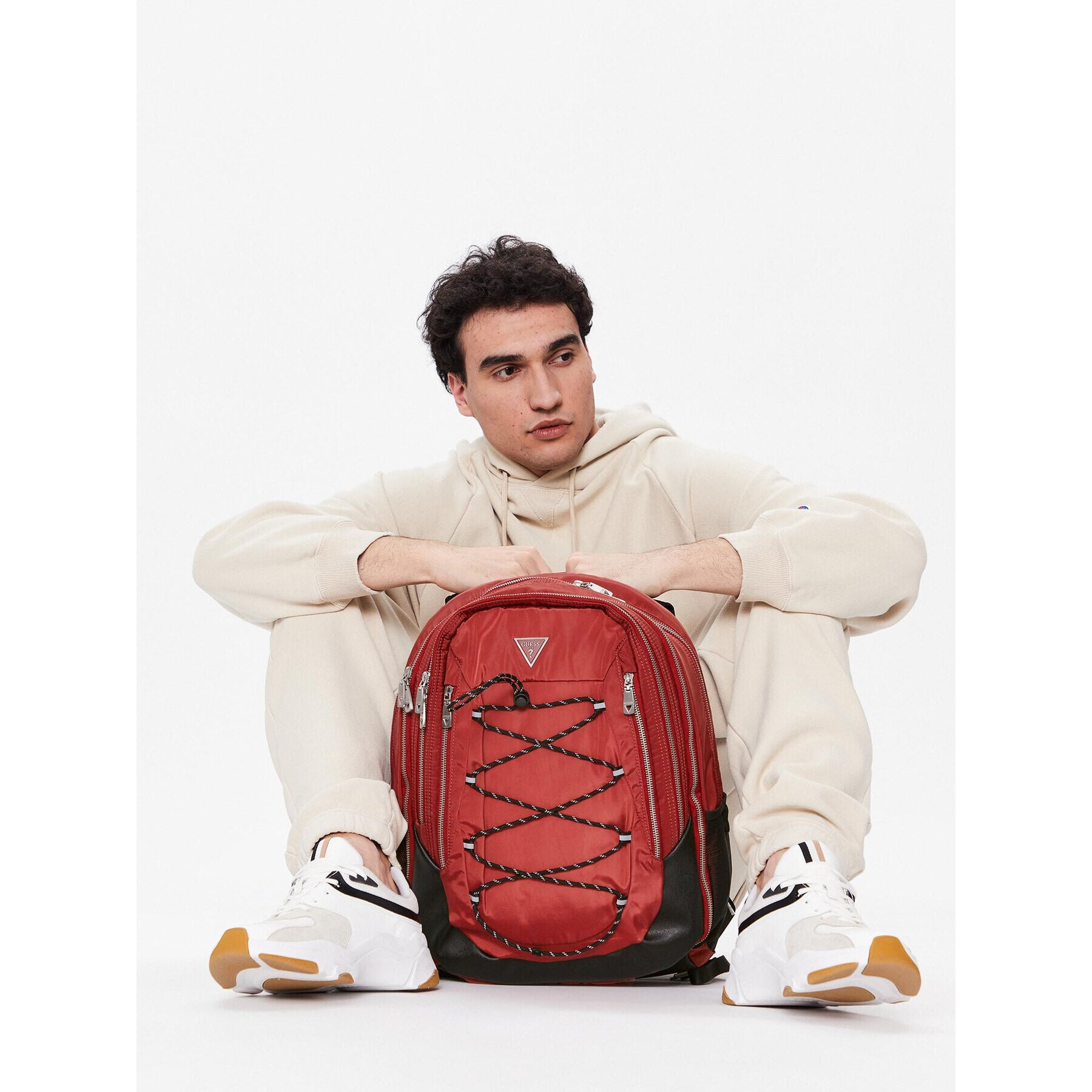 Guess Раница Certosa Nylon HMCERN P3109 Бордо - Pepit.bg
