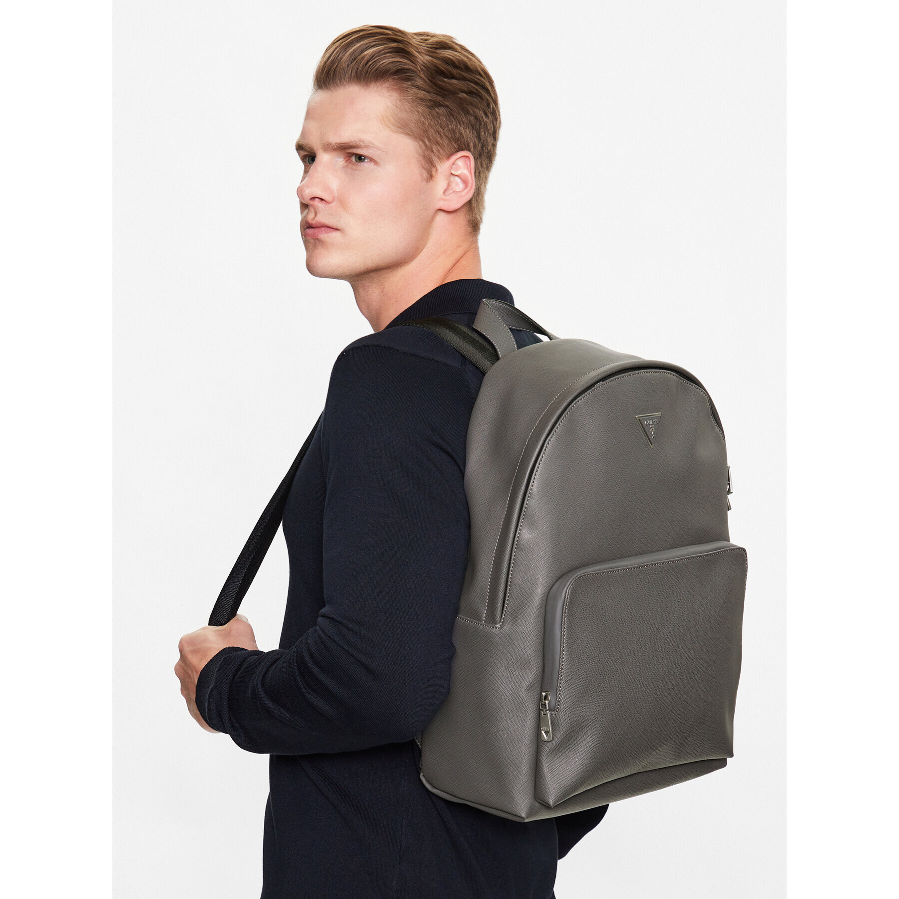 Guess Раница Certosa Saffiano Smart HMECSA P3111 Сив - Pepit.bg