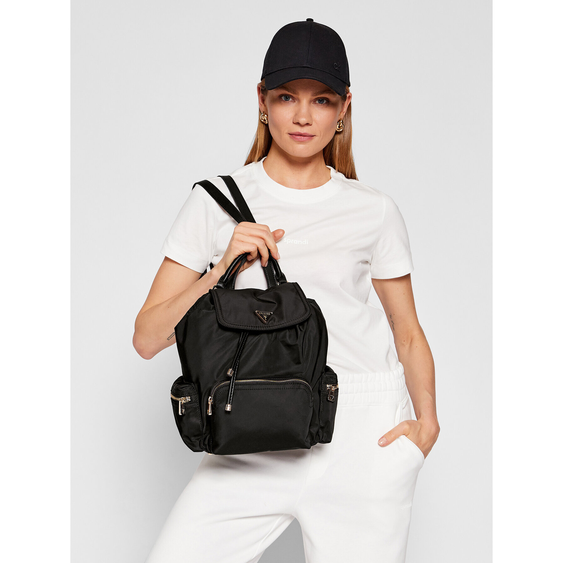 Guess Раница Eco Gemma Backpack HWEYG8 39532 Черен - Pepit.bg