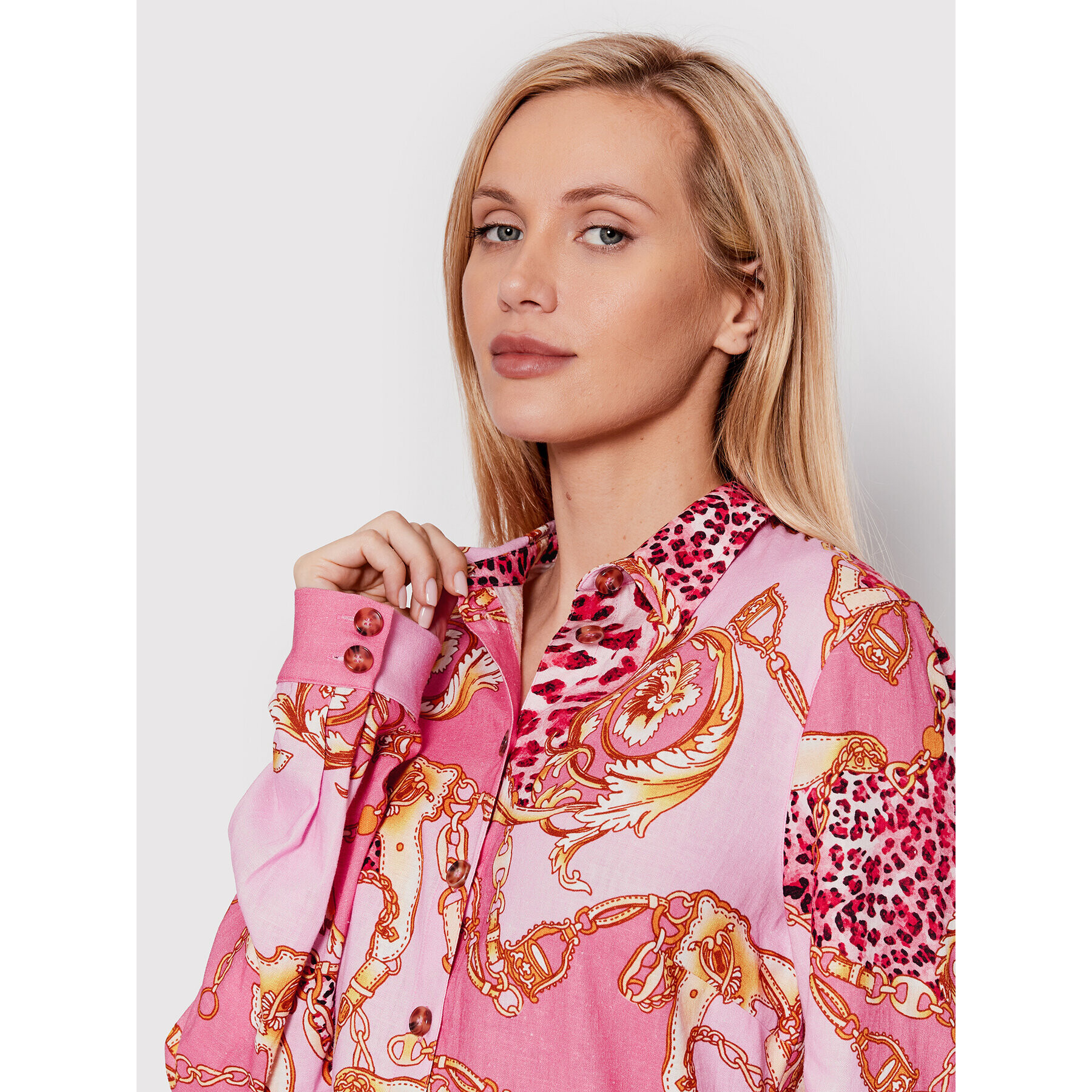 Guess Риза E2GH01 WO078 Розов Regular Fit - Pepit.bg