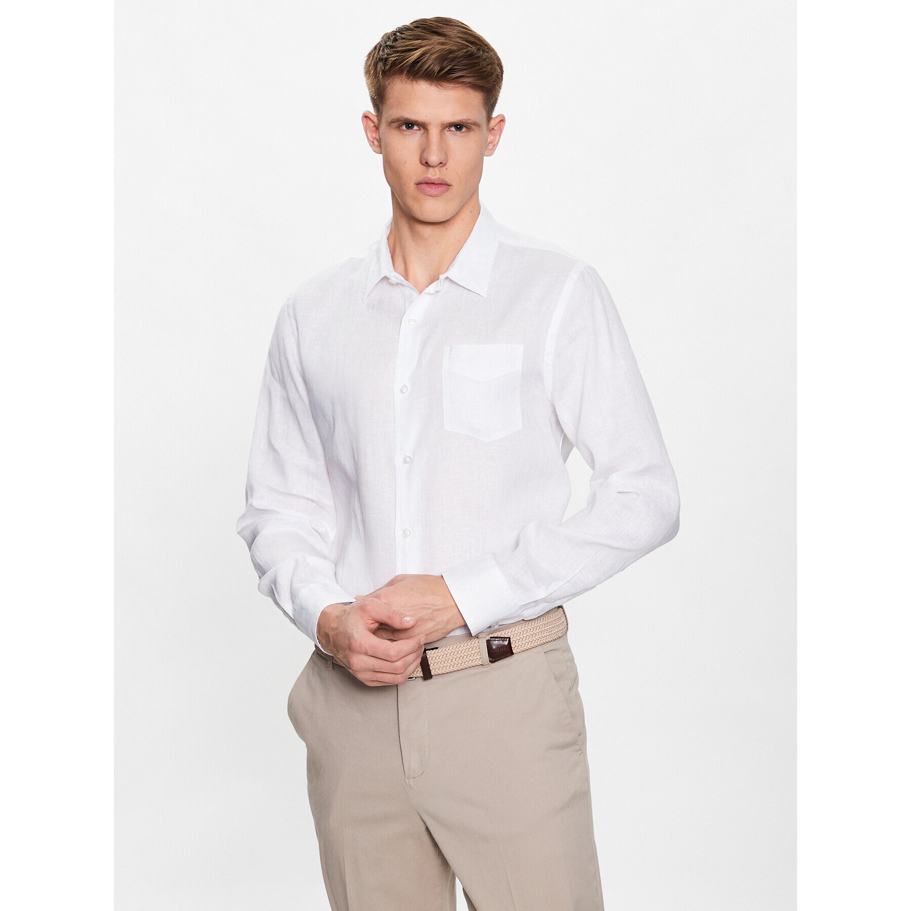 Guess Риза Island M2YH44 WERX0 Бял Slim Fit - Pepit.bg