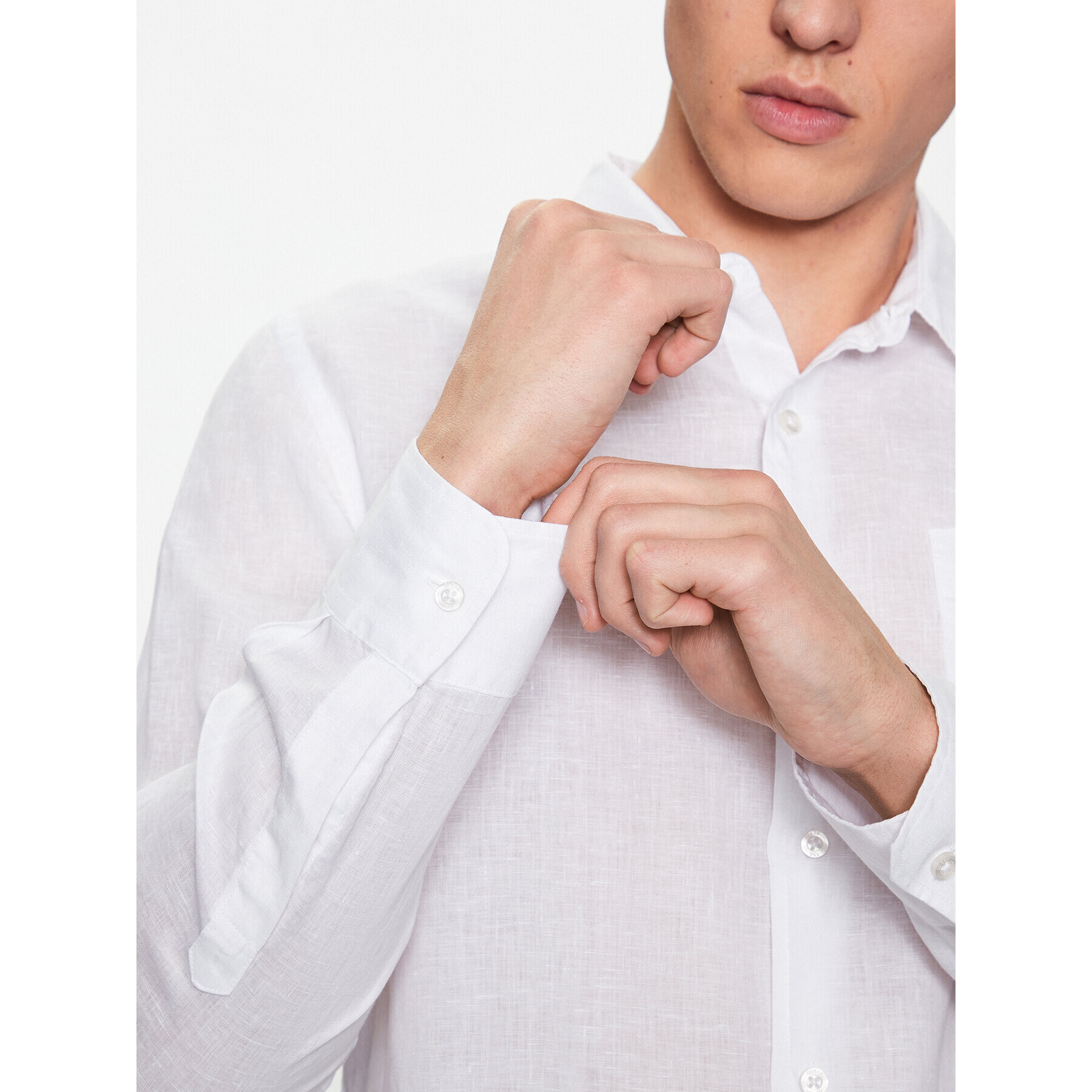 Guess Риза Island M2YH44 WERX0 Бял Slim Fit - Pepit.bg