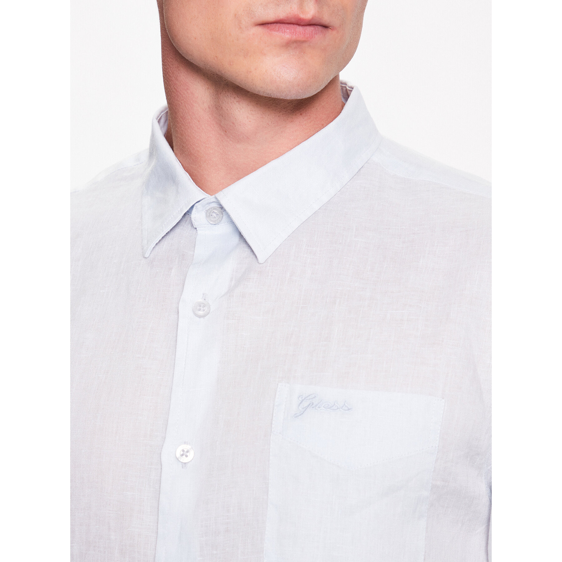Guess Риза Island M2YH44 WERX0 Син Slim Fit - Pepit.bg