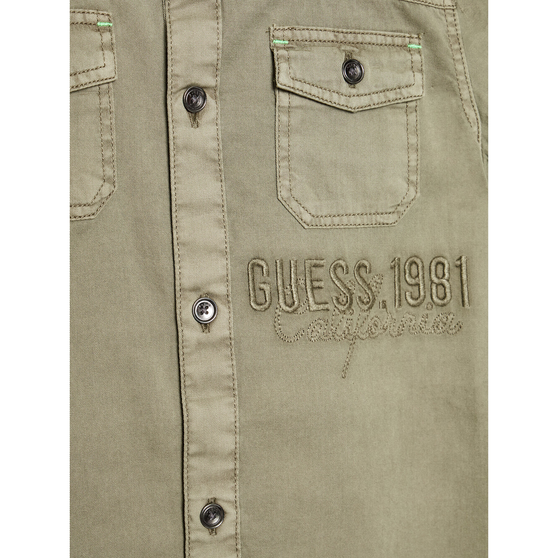 Guess Риза L2GH06 WBHD0 Зелен Regular Fit - Pepit.bg