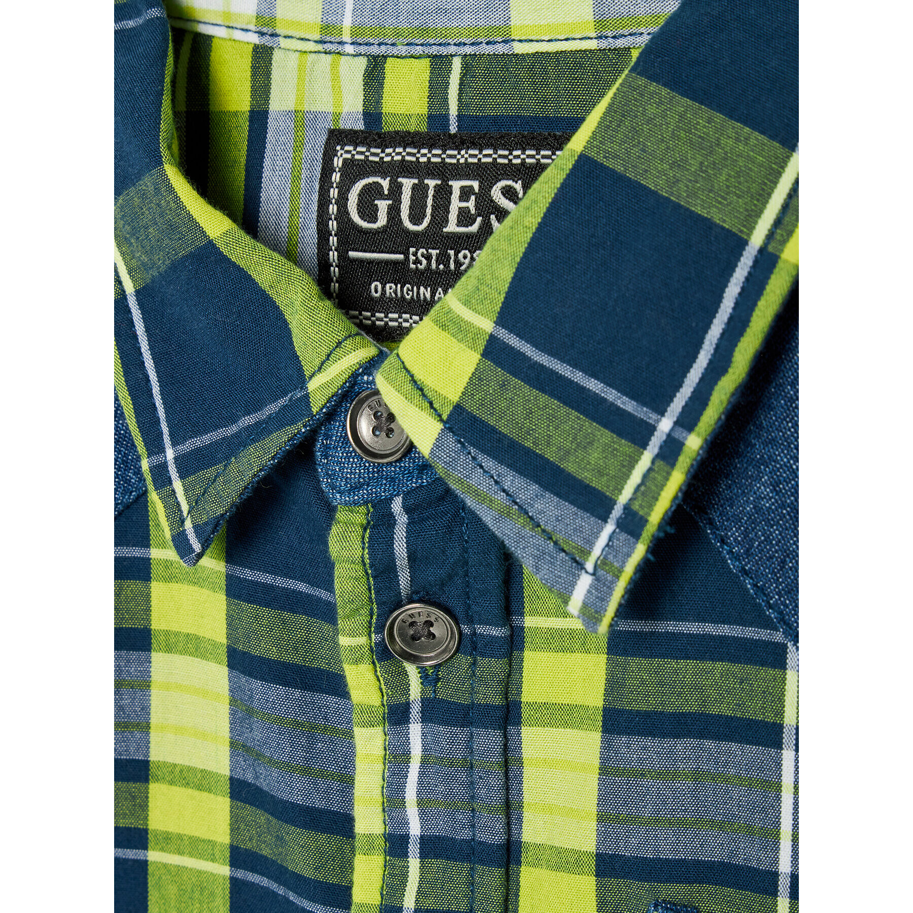 Guess Риза L2RH00 WEH20 Тъмносин Regular Fit - Pepit.bg