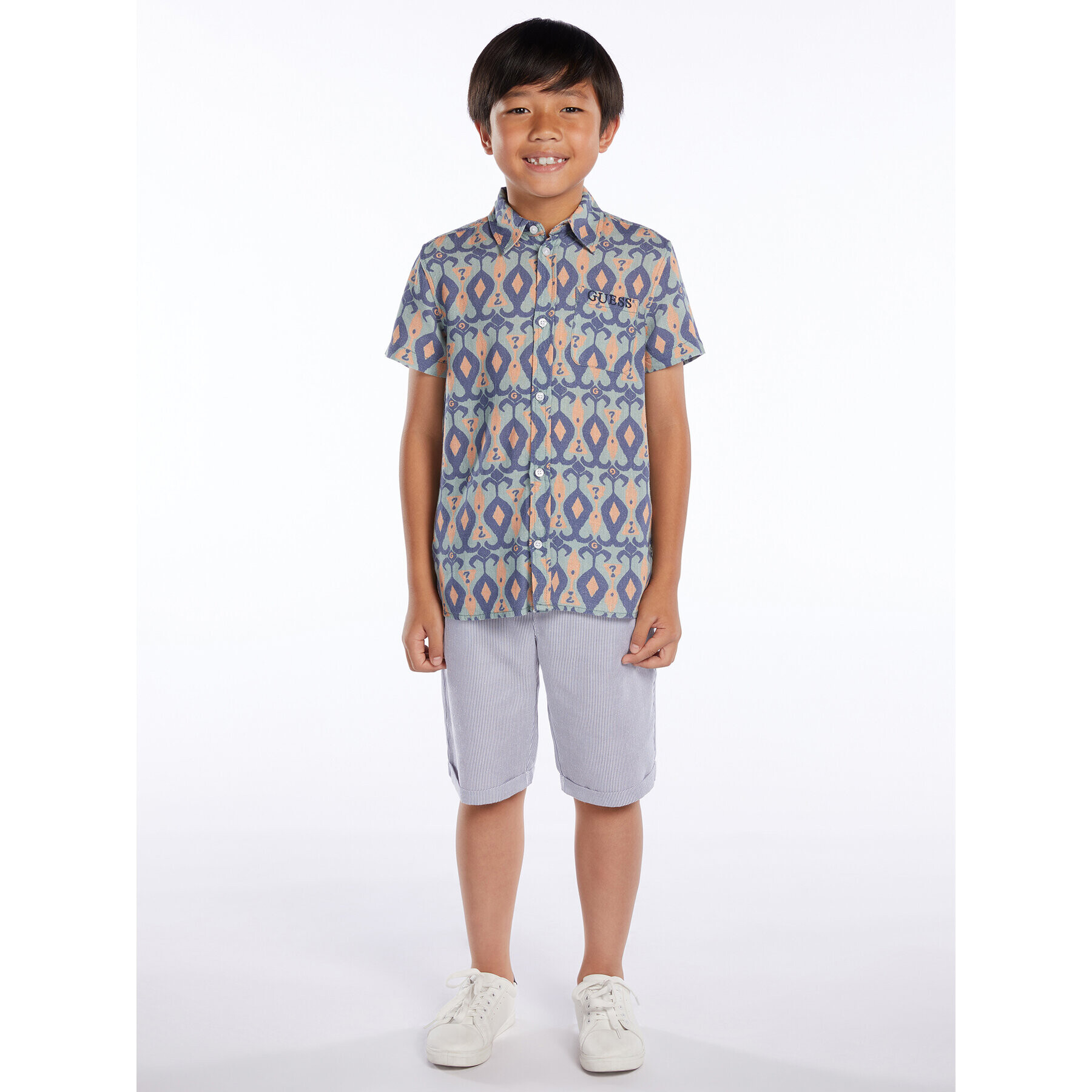 Guess Риза L3GH02 WFBT0 Син Regular Fit - Pepit.bg