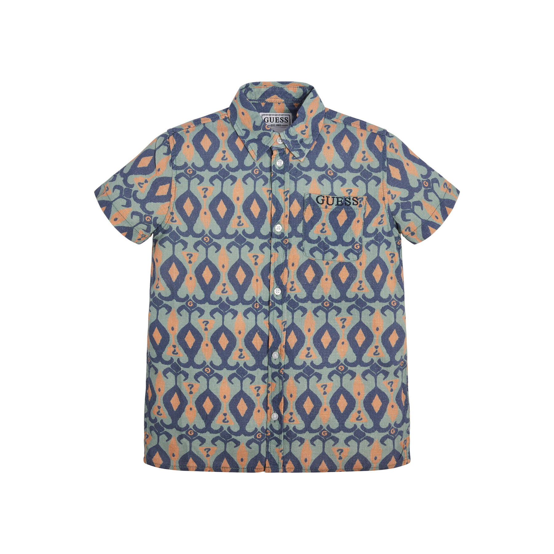 Guess Риза L3GH02 WFBT0 Син Regular Fit - Pepit.bg